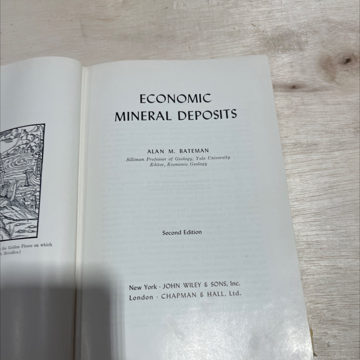 economic mineral deposits book, by alan m. bateman, 1950 Hardcover image 2