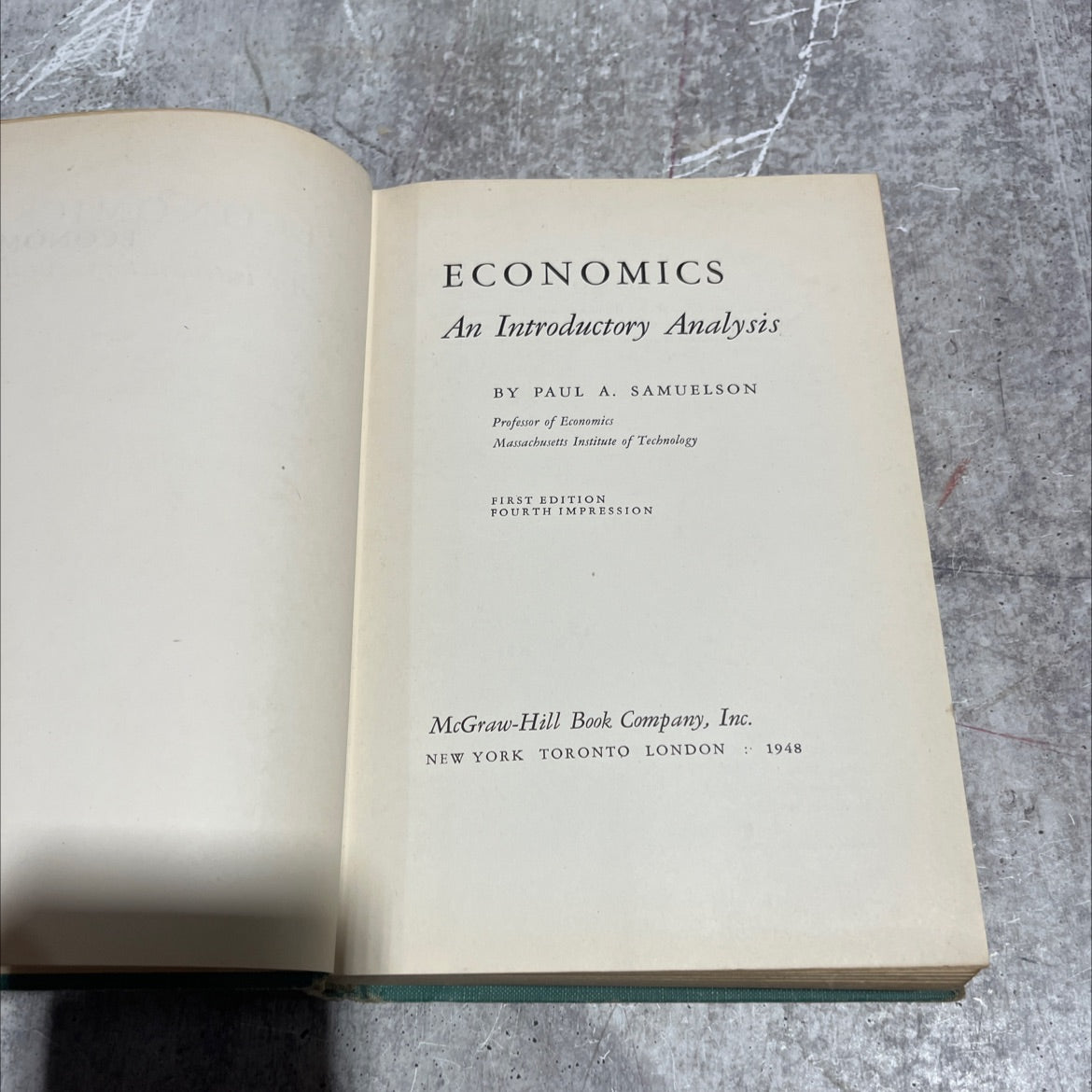economics an introductory analysis book, by paul a. samuelson, 1948 Hardcover image 2