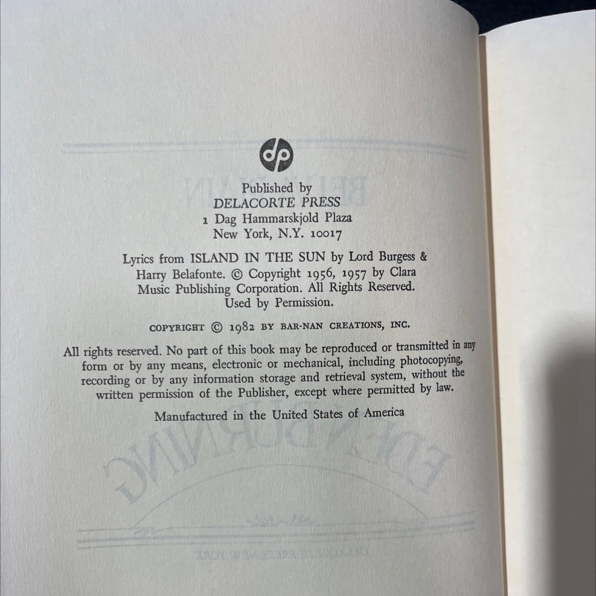 eden burning book, by belva plain, 1982 Hardcover image 3