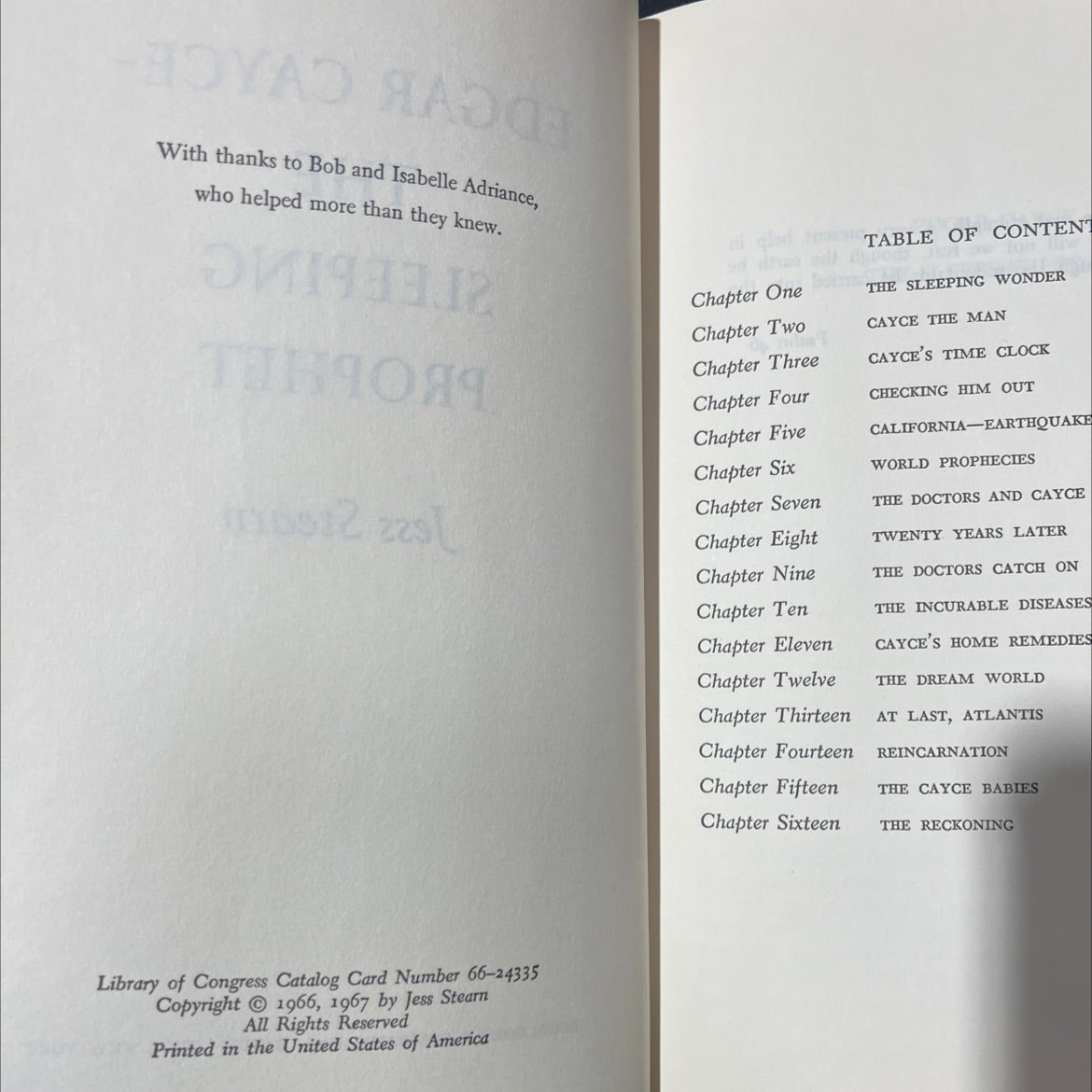 edgar cayce- the sleeping prophet book, by Jess Stearn, 1967 Hardcover image 3