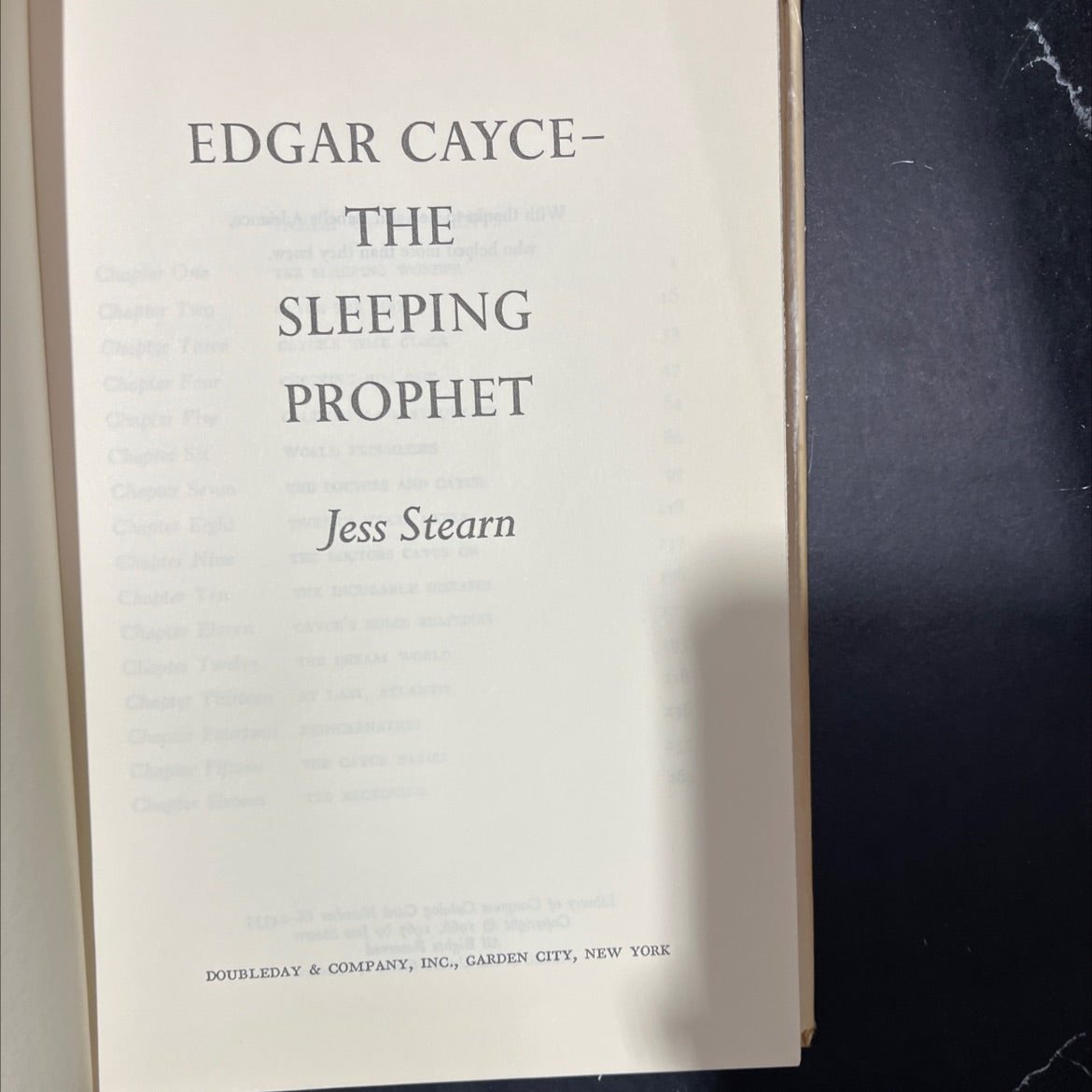 edgar cayce- the sleeping prophet book, by Jess Stearn, 1967 Hardcover image 2