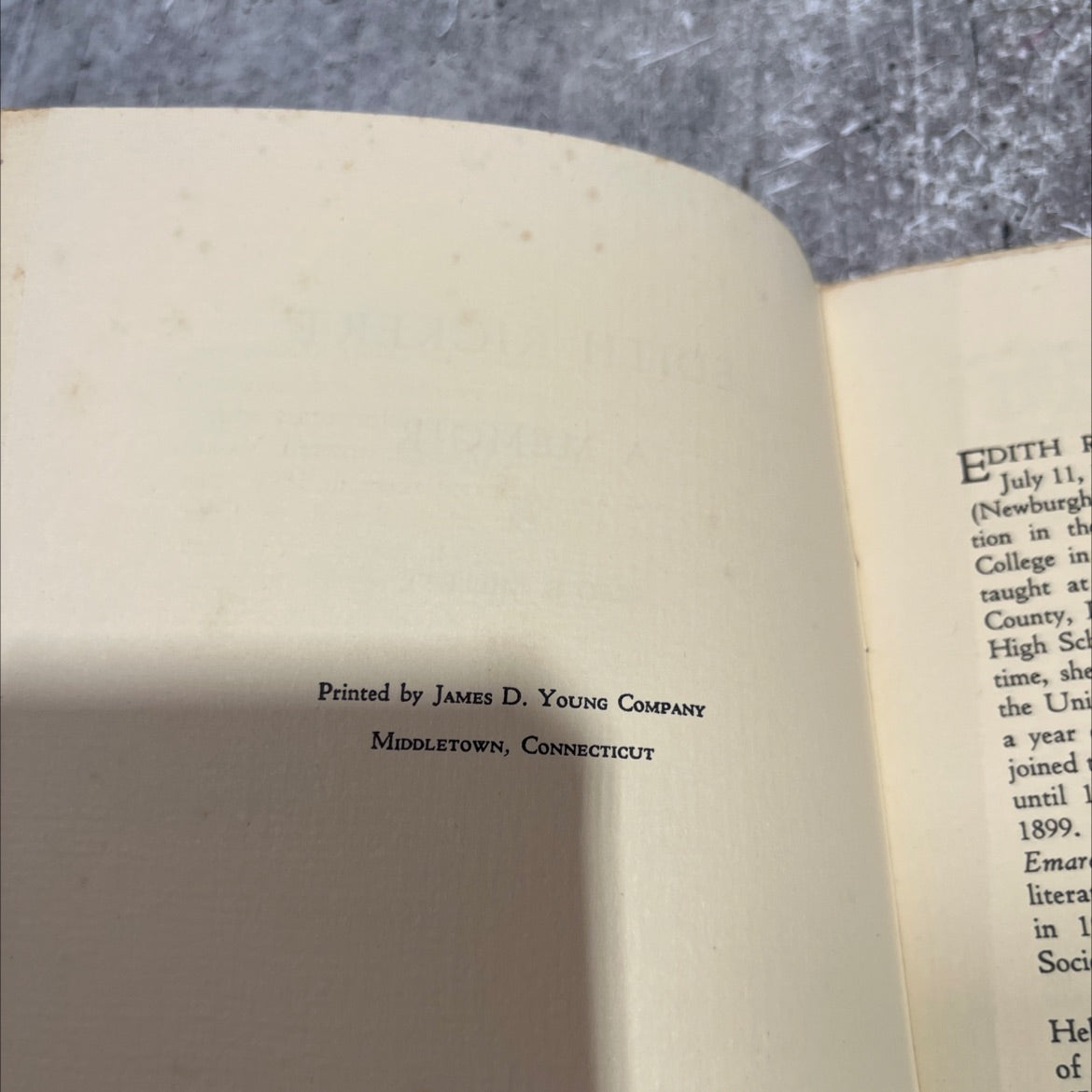 edith rickert a memoir book, by fred b. millett, 1944 Paperback image 3
