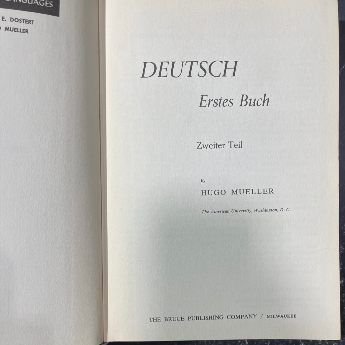 edostert mueller deutsch erstes buch zweiter teil book, by hugo mueller, 1967 Hardcover image 2