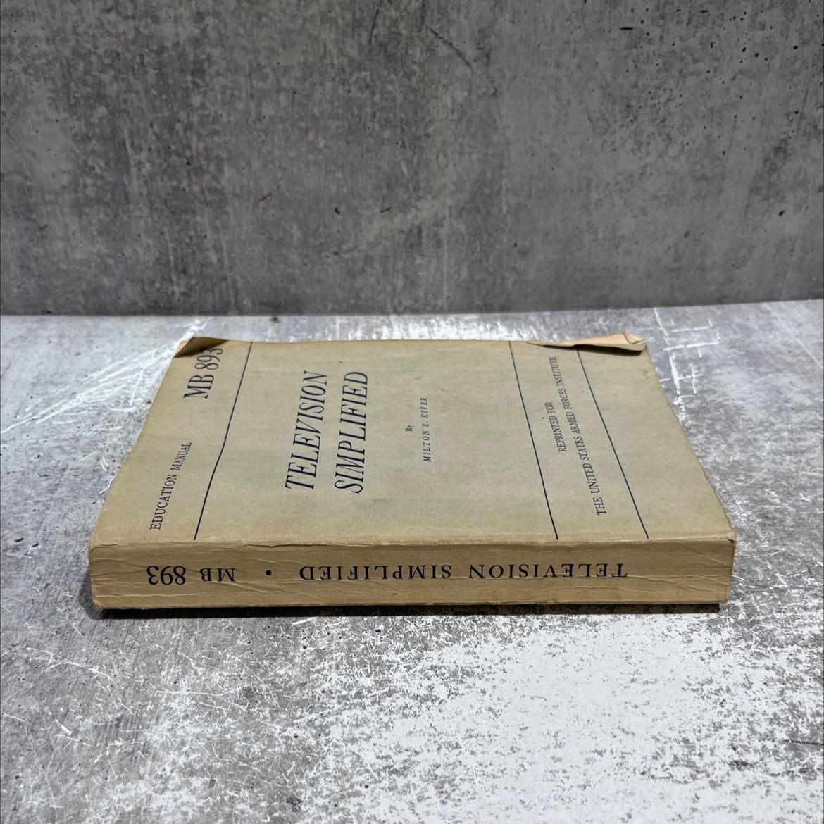 education manual television mb 893 simplified book, by milton s. kiver, 1950 Paperback image 4