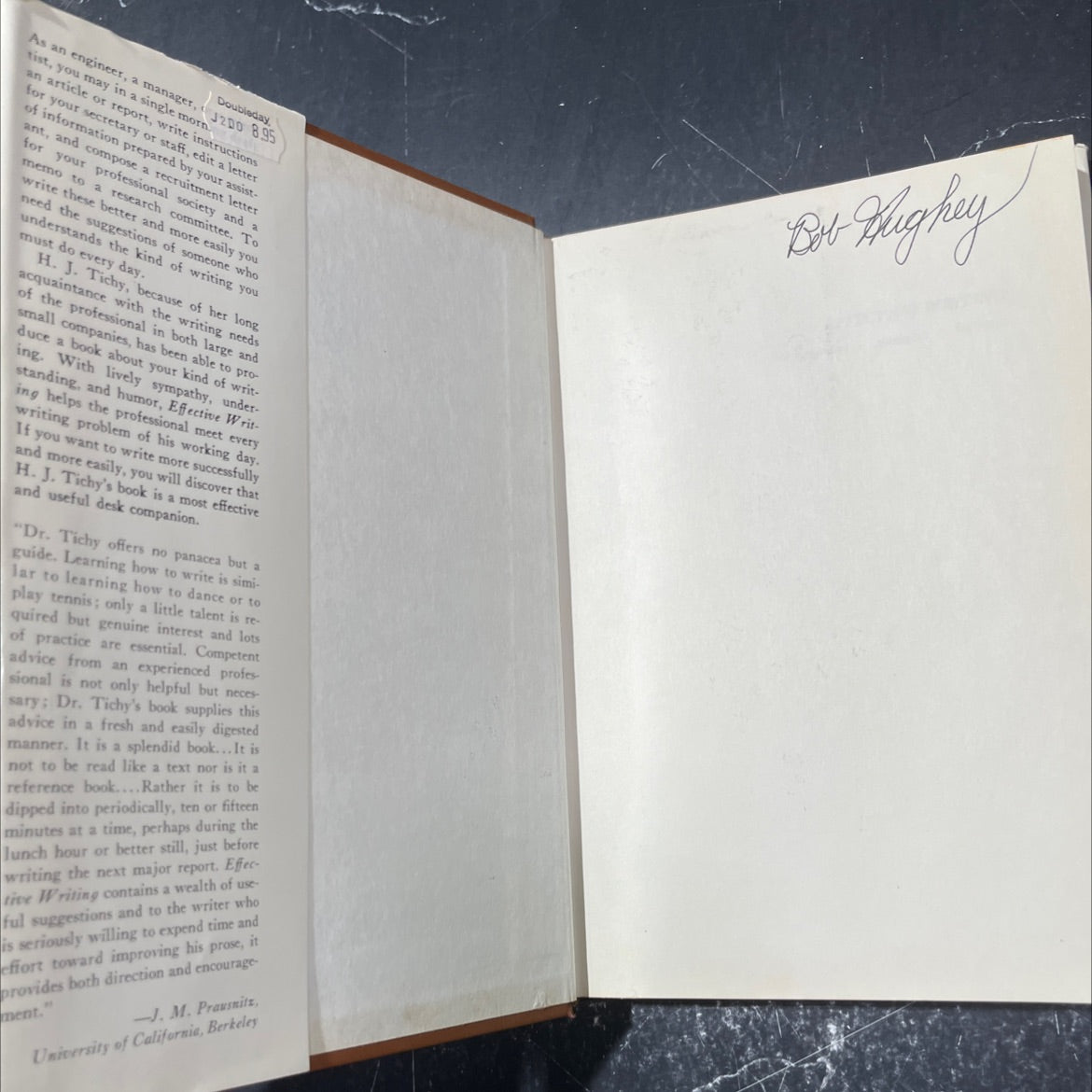 effective writing for engineers managers scientists book, by H. J. Tichy, 1966 Hardcover image 4