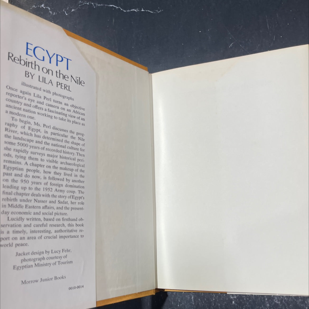 egypt: rebirth on the nile book, by Lila Perl, 1977 Hardcover image 4