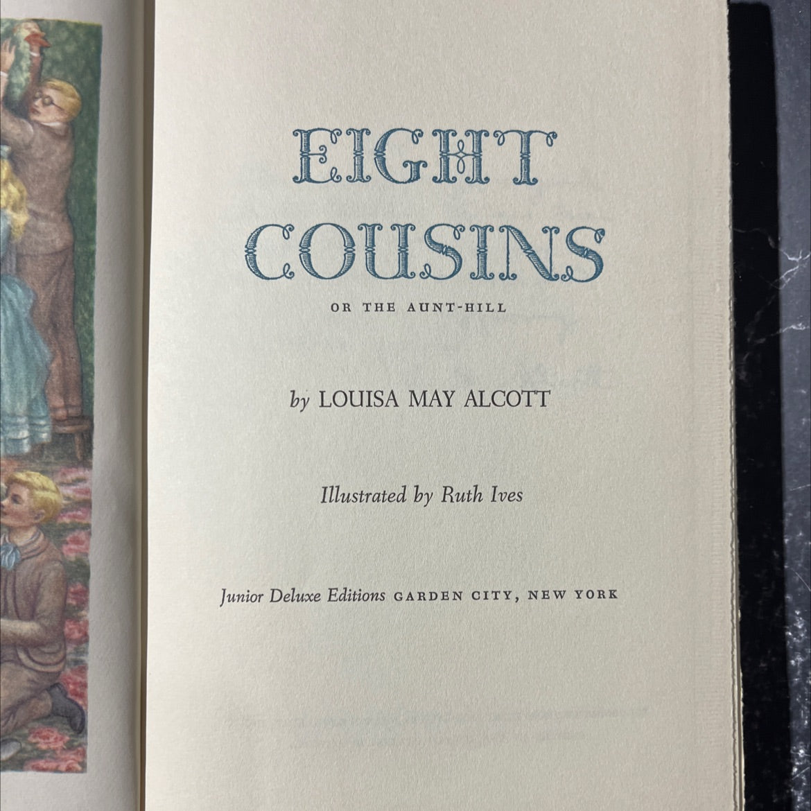 eight cousins or the aunt-hill book, by louisa may alcott, 1958 Hardcover image 2