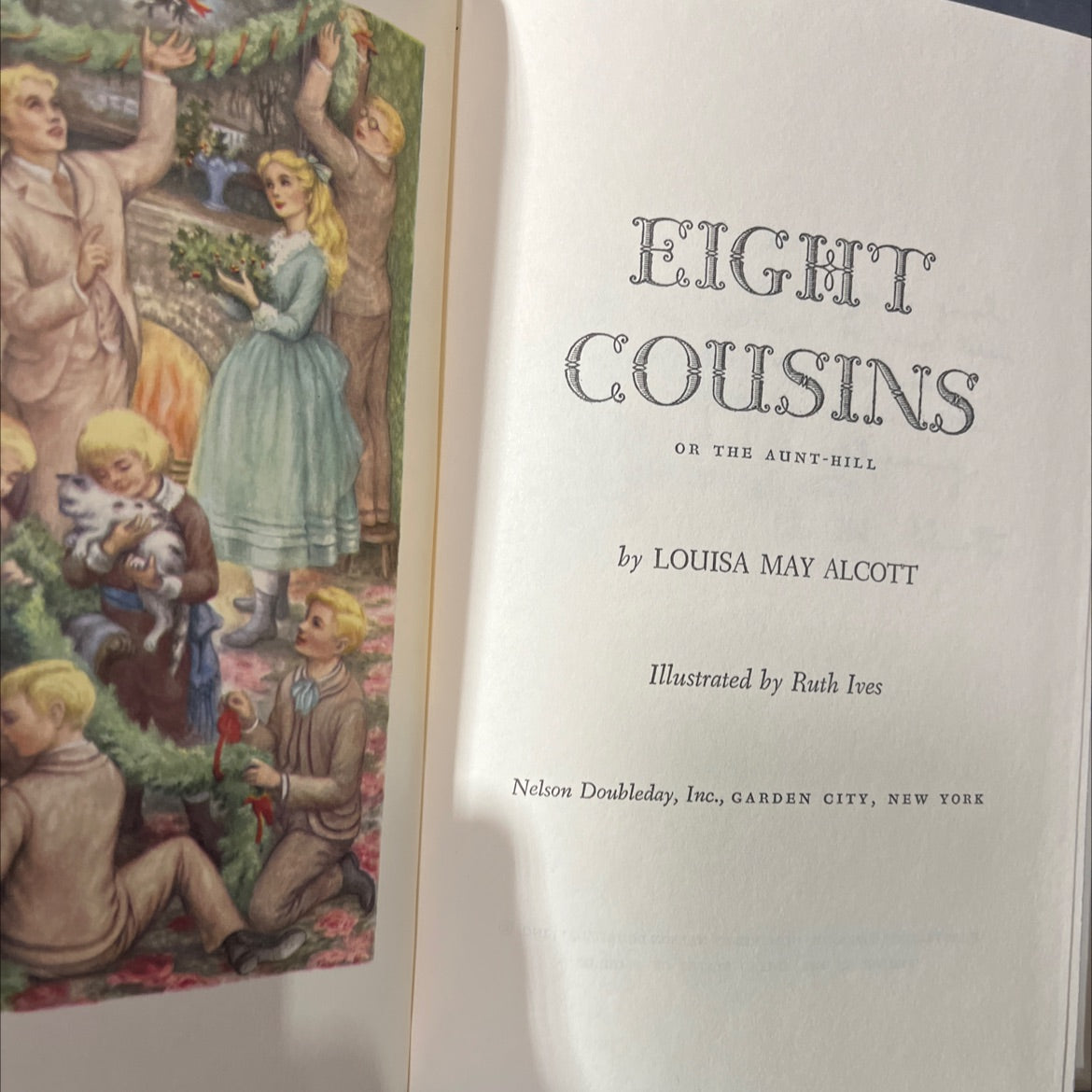 eight cousins or the aunt-hill book, by louisa may alcott, 1958 Hardcover image 2