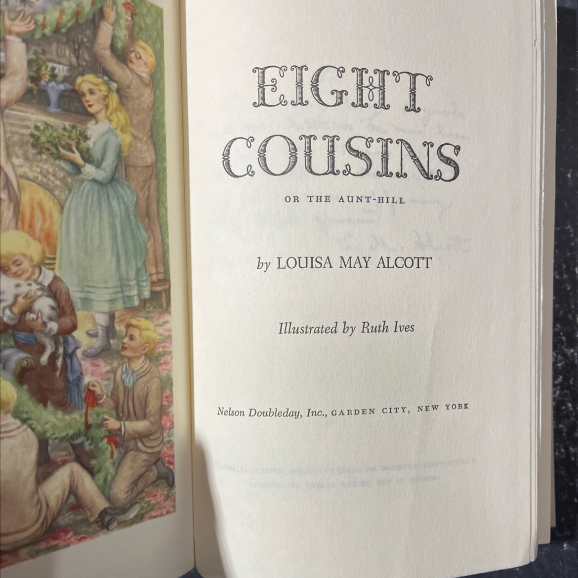 eight cousins or the aunt-hill book, by louisa may alcott, 1958 Hardcover image 2