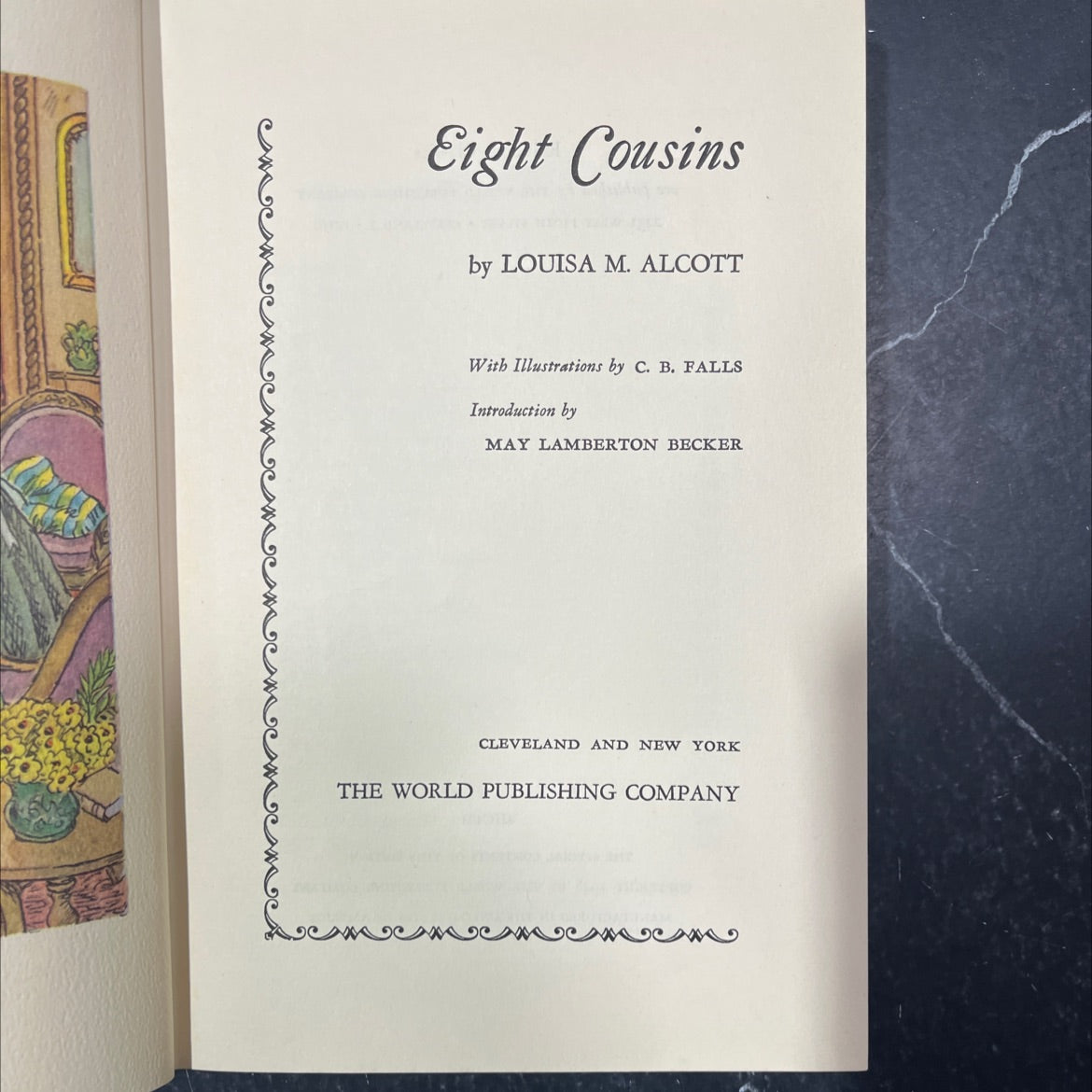 eight cousins book, by louisa m. alcott, 1948 Hardcover image 2