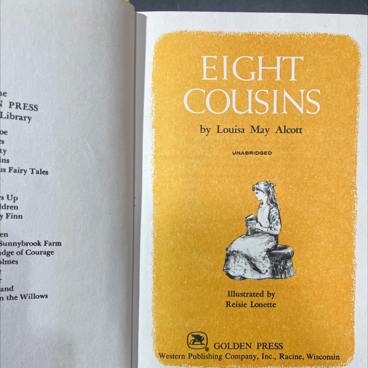 eight cousins book, by louisa may alcott, 1965 Hardcover image 2