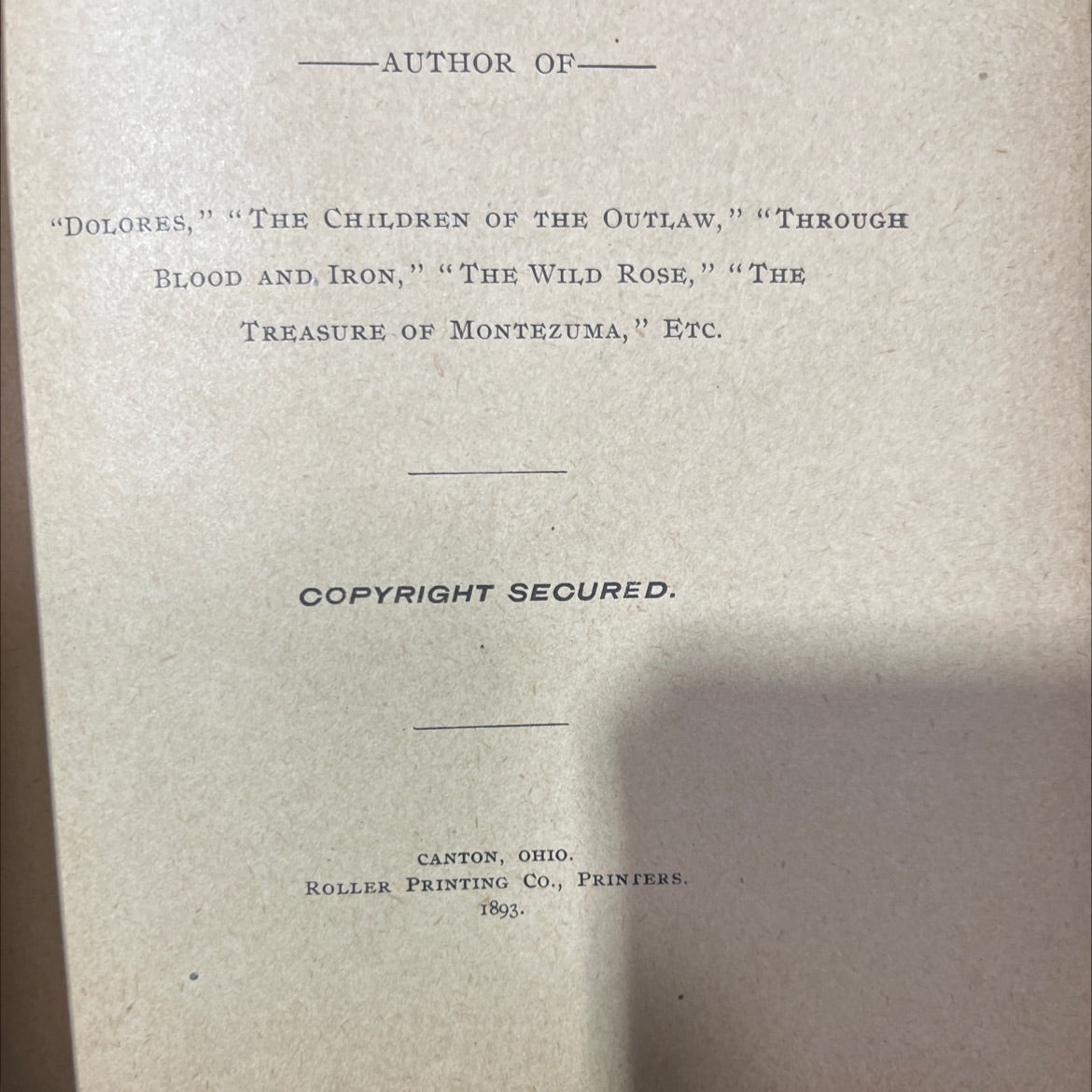 either, or book, by rudolph leonhart, 1893 Hardcover image 3