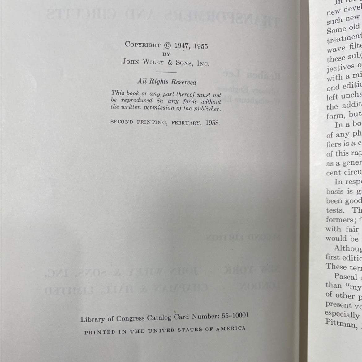 electronic transformers and circuits book, by Reuben Lee, 1955 Hardcover image 3