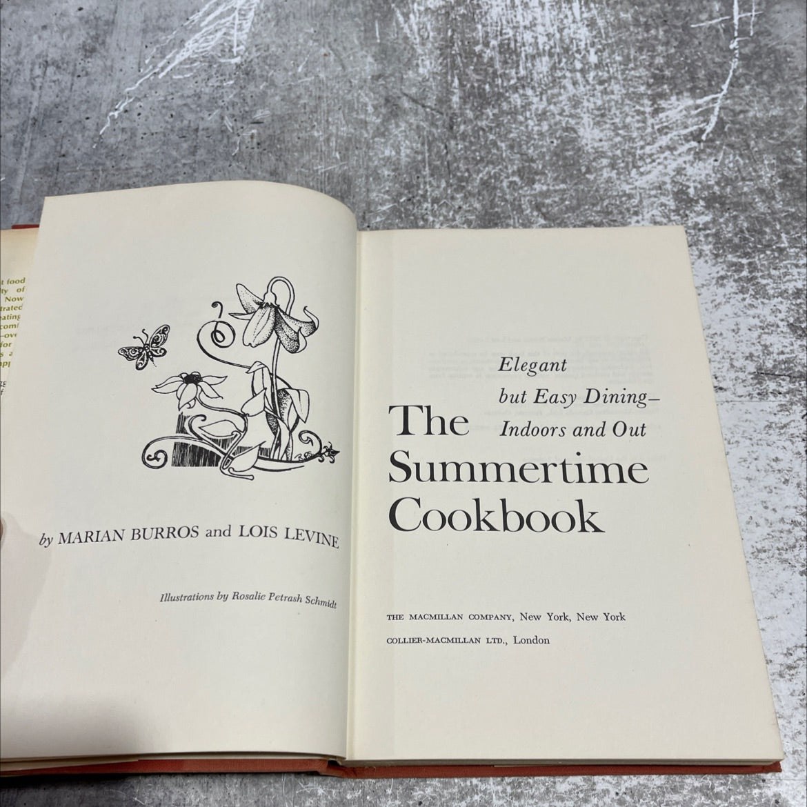 elegant but easy dining- the indoors and out summertime cookbook book, by marian burros and lois levine, 1972 Hardcover image 2