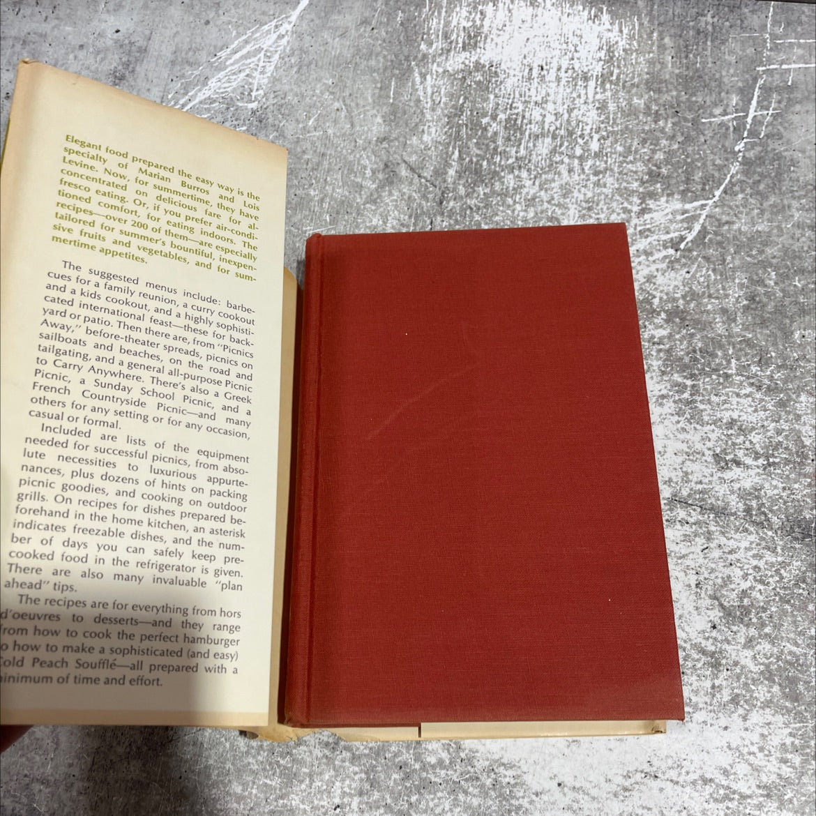 elegant but easy dining- the indoors and out summertime cookbook book, by marian burros and lois levine, 1972 Hardcover image 4