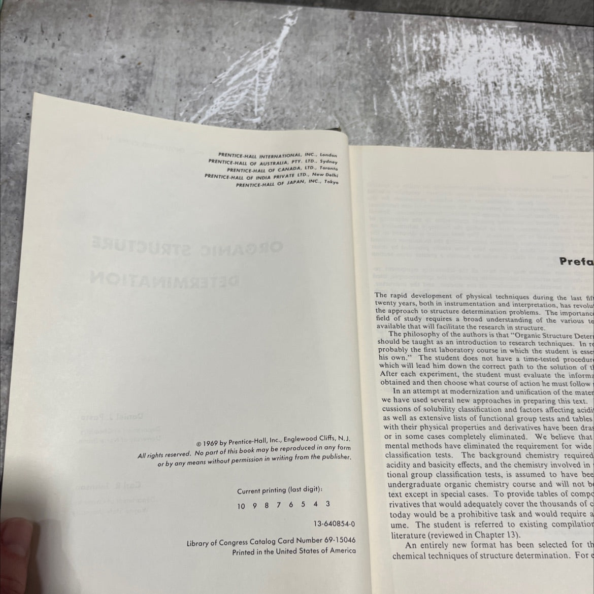elementary coordination chemistry book, by Daniel J. Pasto, Carl R. Johnson, 1969 Hardcover image 3