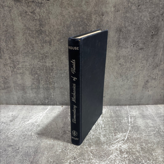 elementary mechanics of fluids book, by hunter rouse, 1956 Hardcover image 1