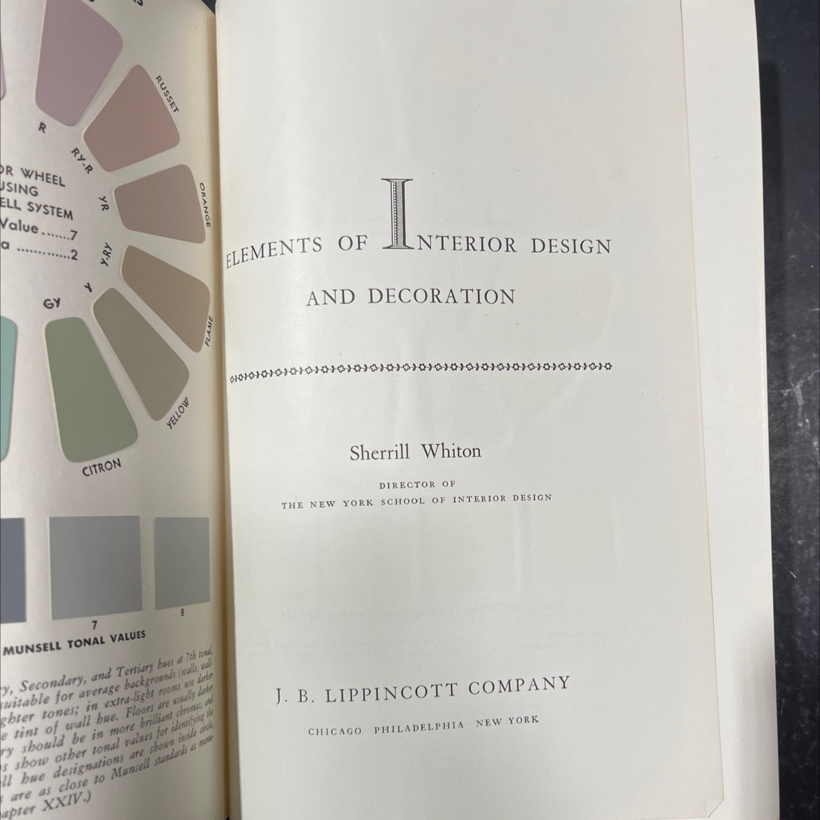 elements of interior design and decoration book, by sherrill whiton, 1957 Hardcover image 2