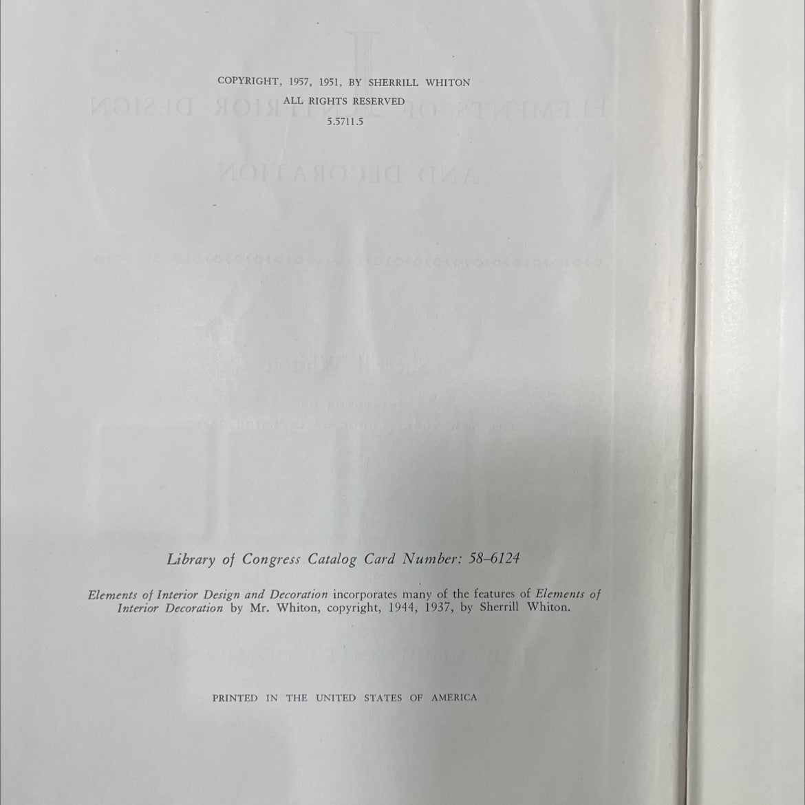 elements of interior design and decoration book, by sherrill whiton, 1957 Hardcover image 3