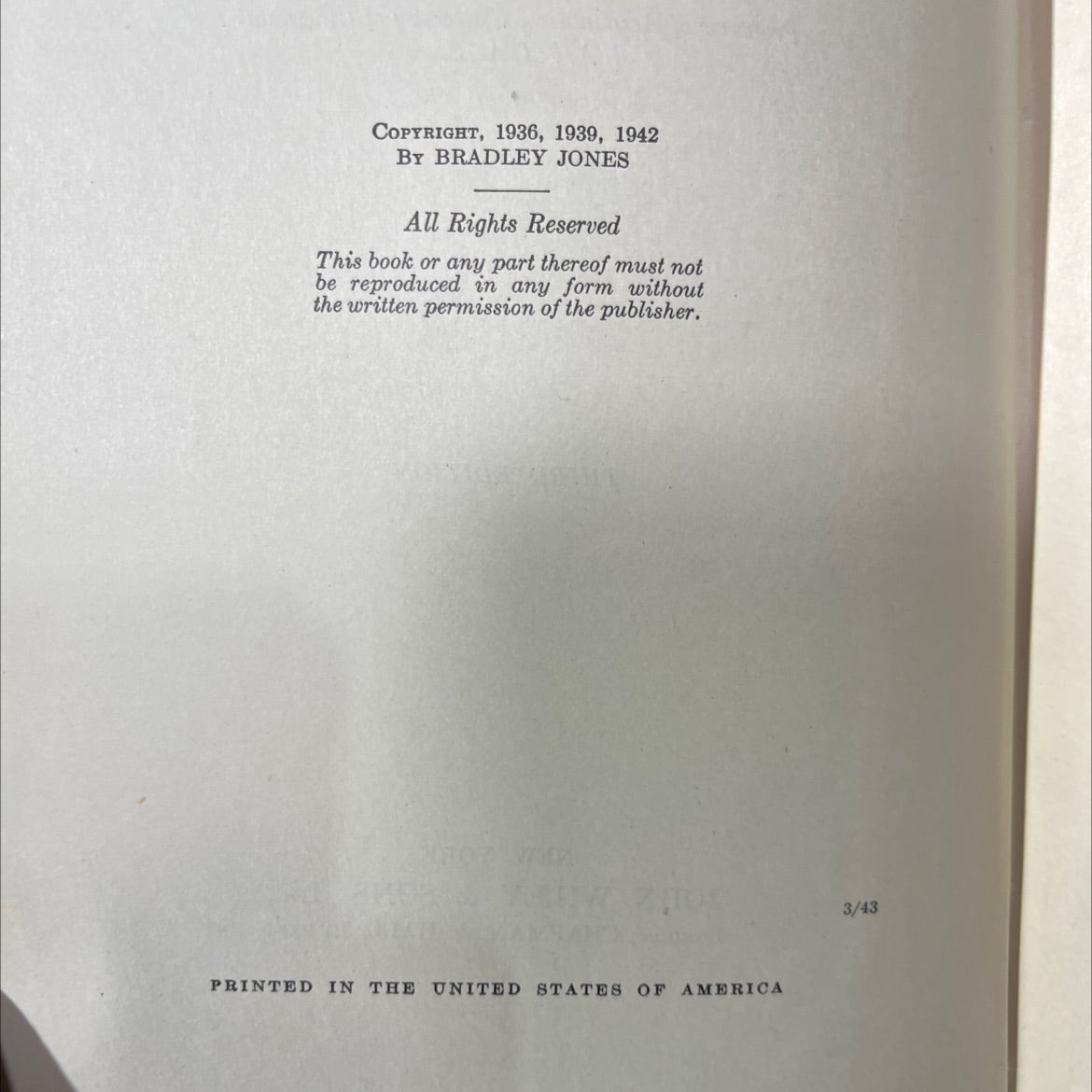 elements of practical aerodynamics book, by bradley jones, 1942 Hardcover image 3