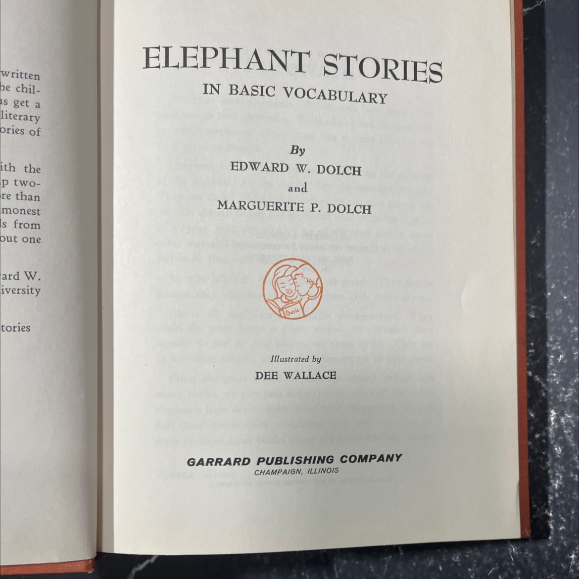 elephant stories in basic vocabulary book, by edward w. dolch and marguerite p. dolch, 1956 Hardcover image 2