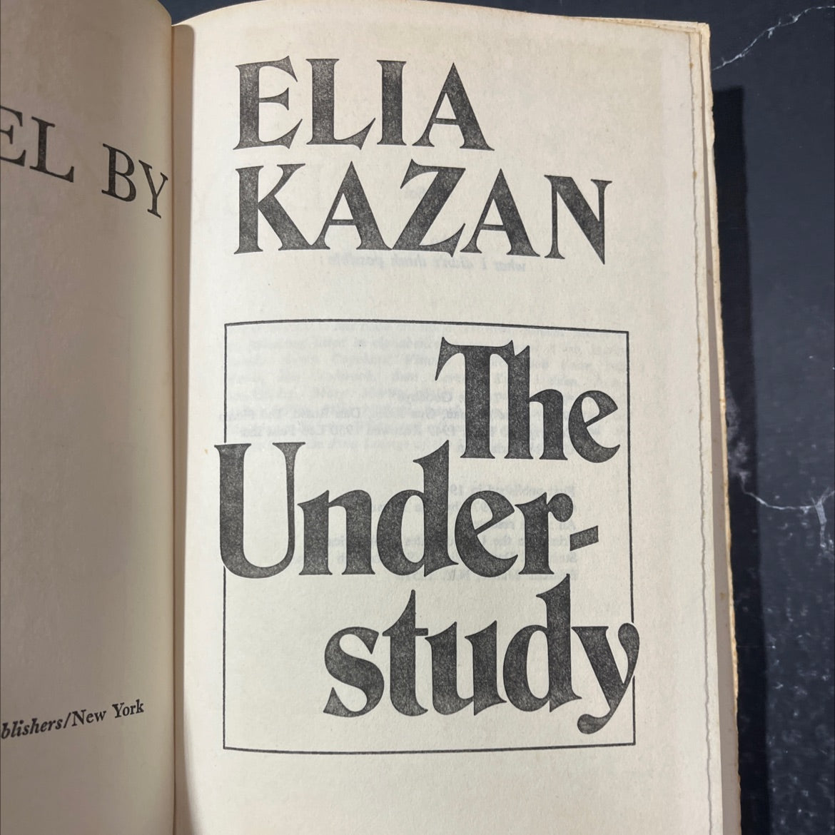 elia el by kazan book, by Elia Kazan, 1974 Hardcover image 2