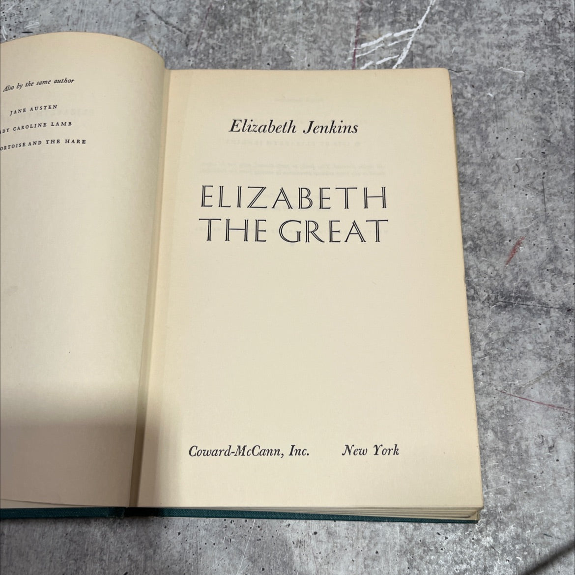 elizabeth the great book, by elizabeth jenkins, 1959 Hardcover image 2