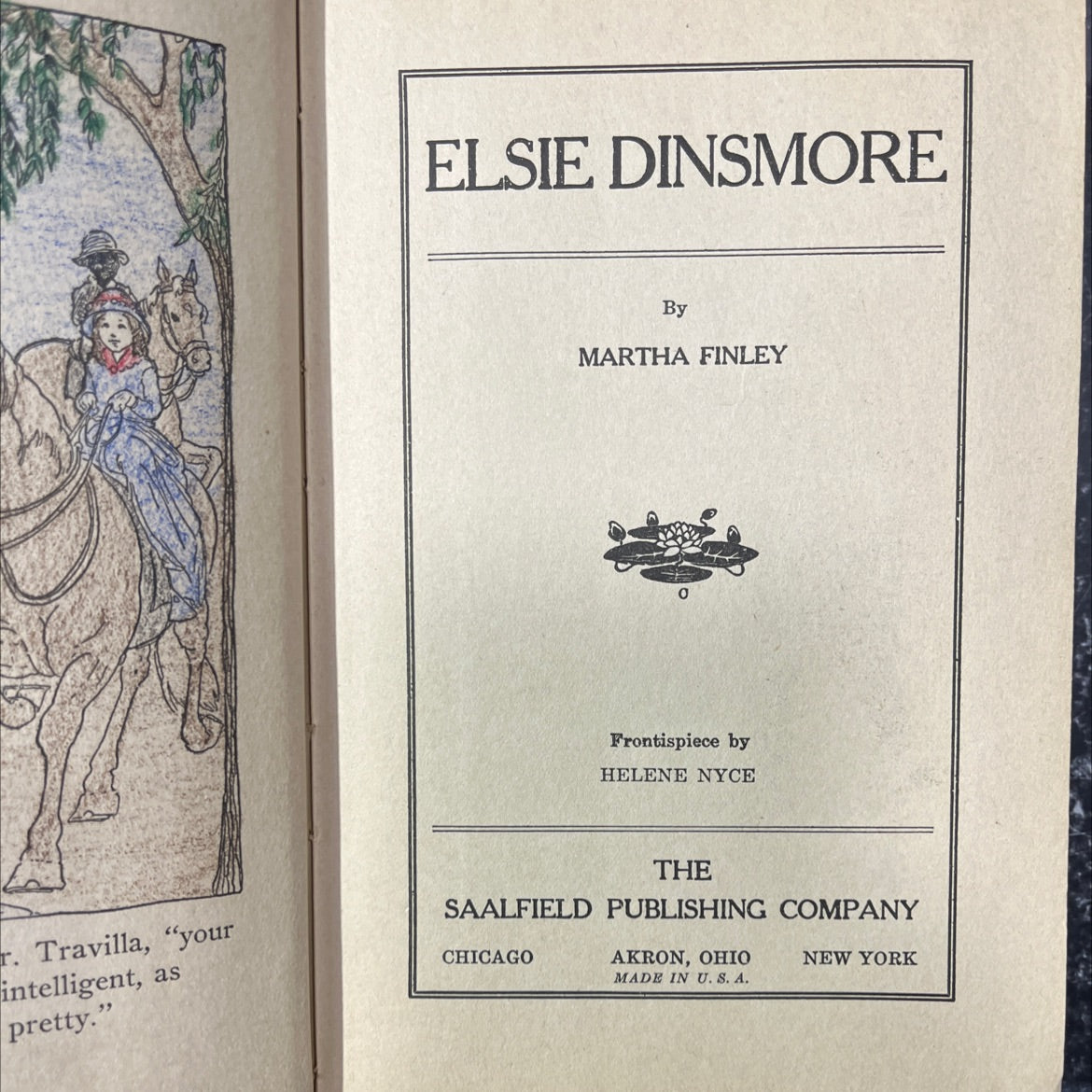 elsie dinsmore book, by martha finley, 1970 Hardcover image 2