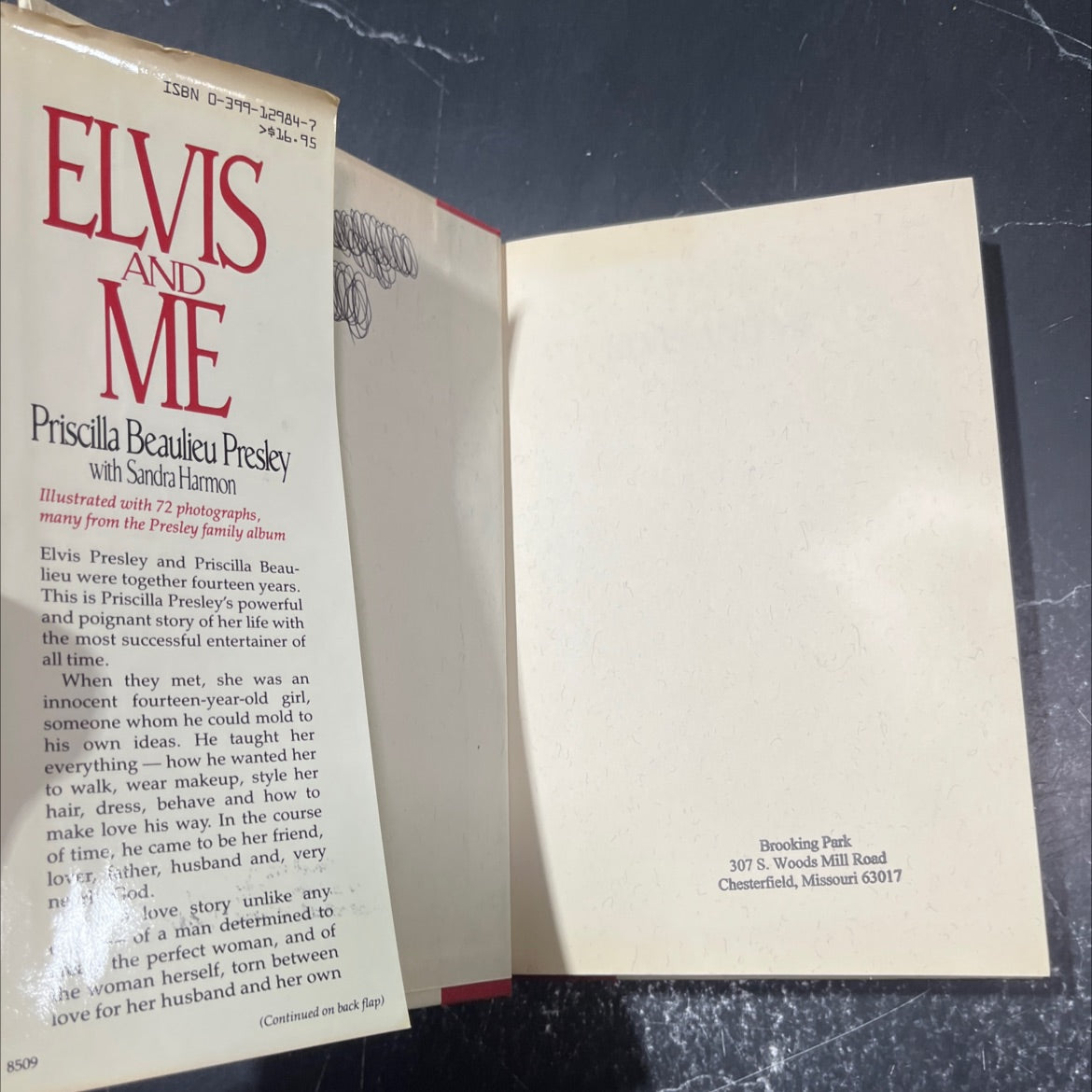 elvis and me book, by priscilla beaulieu presley with sandra harmon, 1985 Hardcover image 4