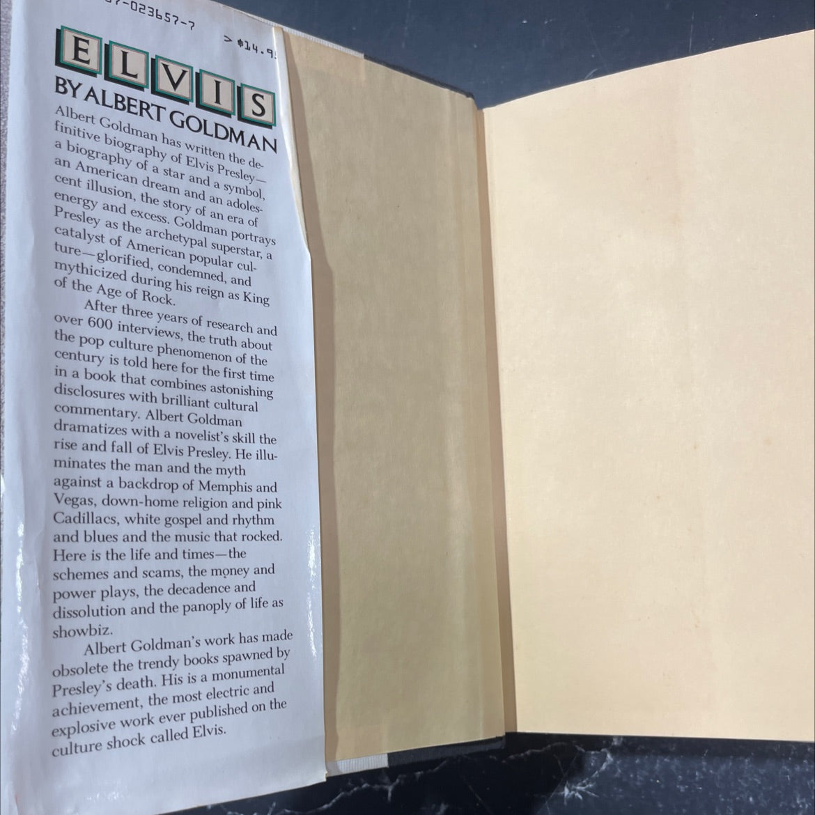 elvis book, by albert goldman, 1981 Hardcover image 4