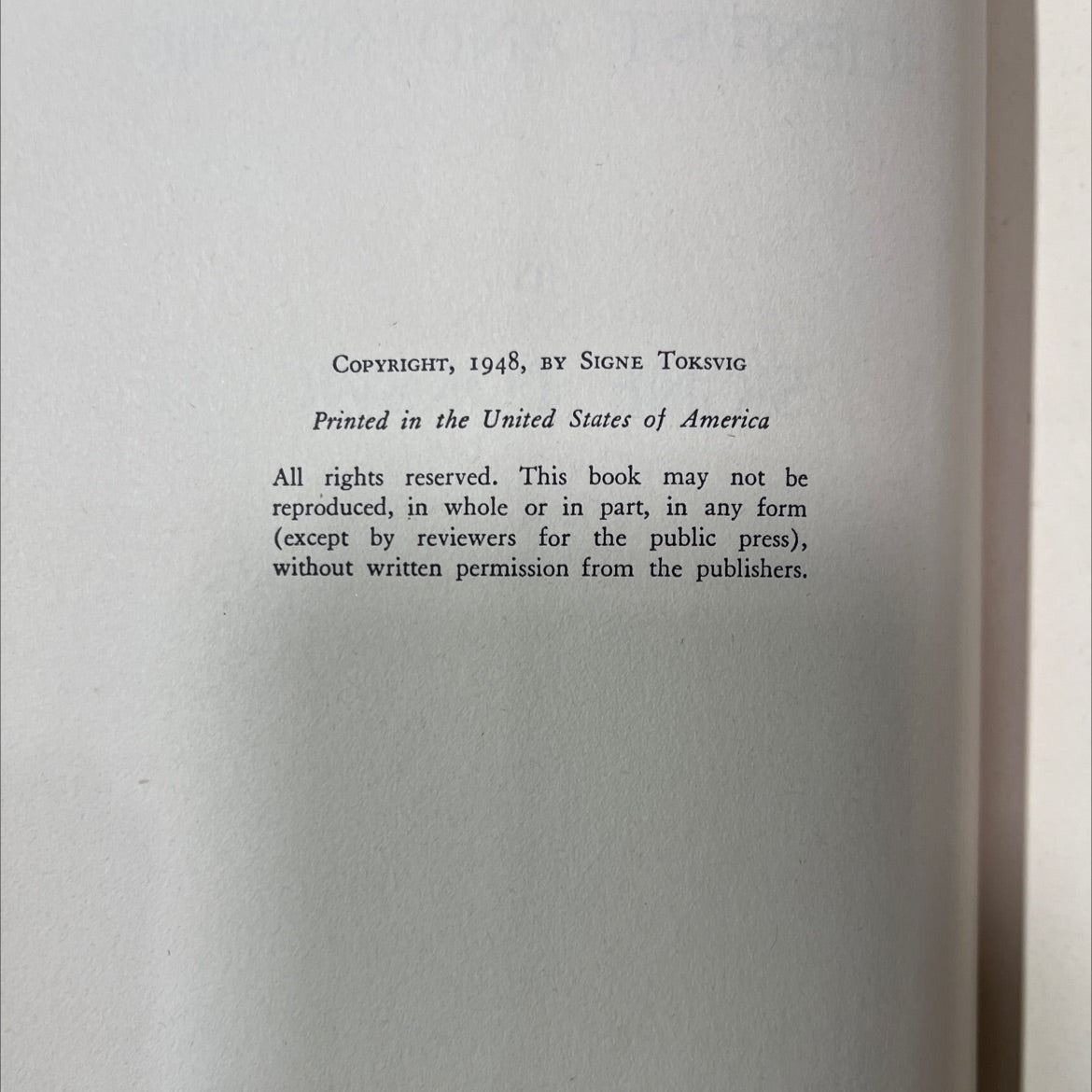 SIGNED emanuel swedenborg scientist and mystic book, by signe toksvig, 1948 Hardcover, First Edition image 3