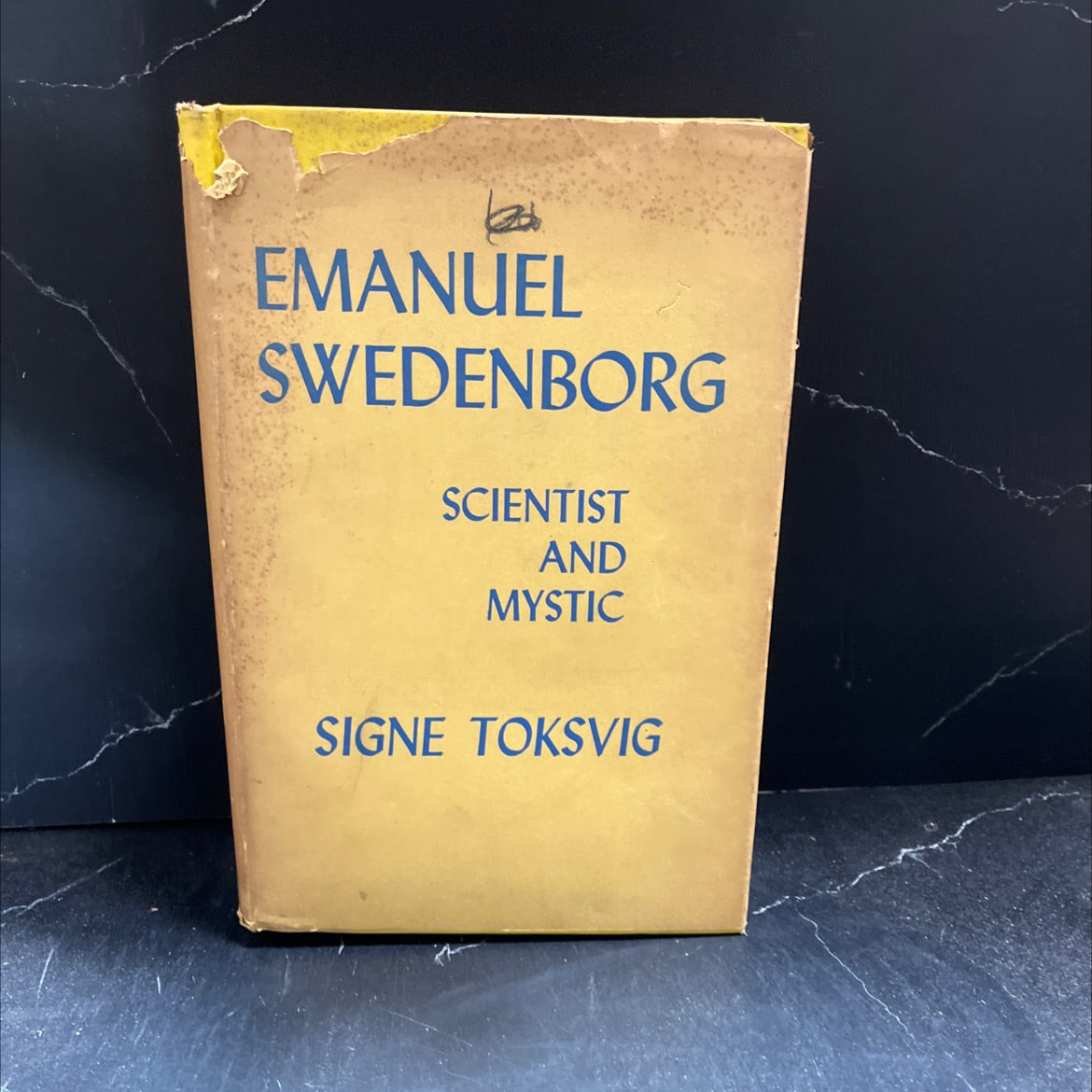 SIGNED emanuel swedenborg scientist and mystic book, by signe toksvig, 1948 Hardcover, First Edition image 1