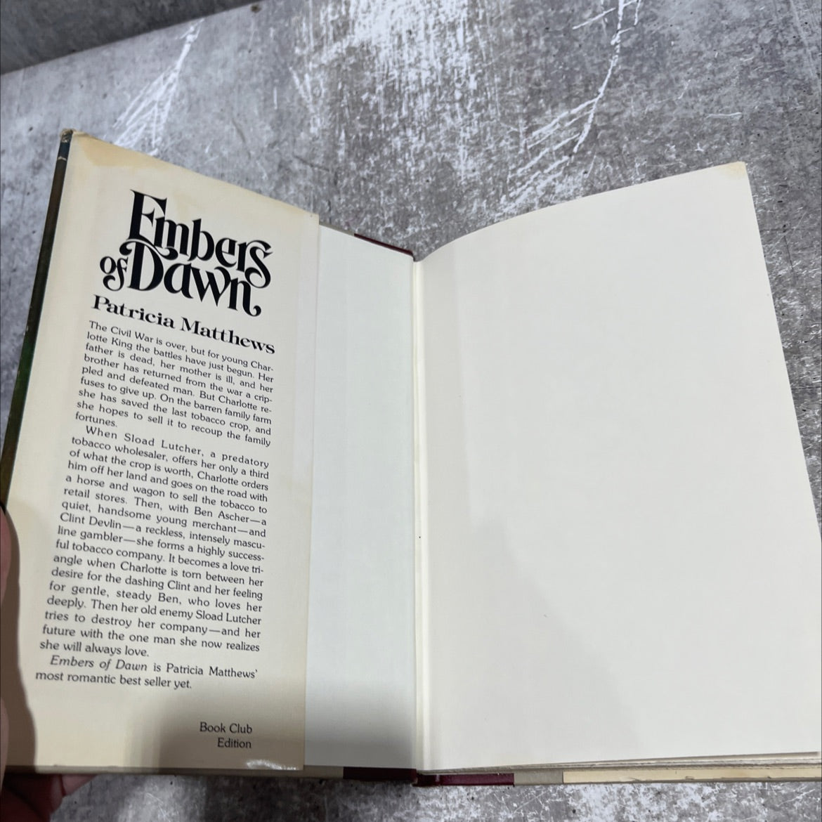 embers of dawn book, by patricia mattheus nelson, 1982 Hardcover image 4
