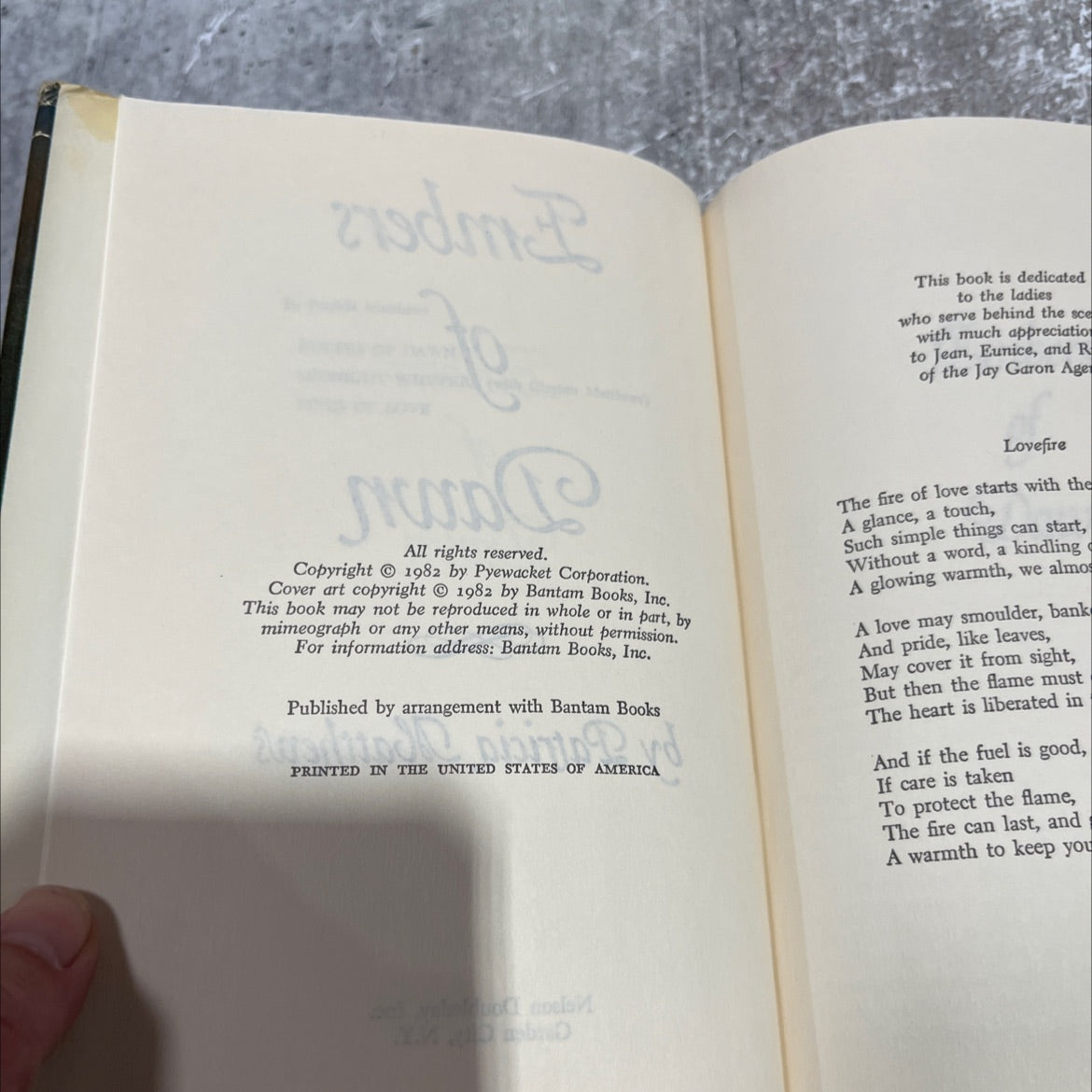 embers of dawn book, by patricia mattheus nelson, 1982 Hardcover image 3