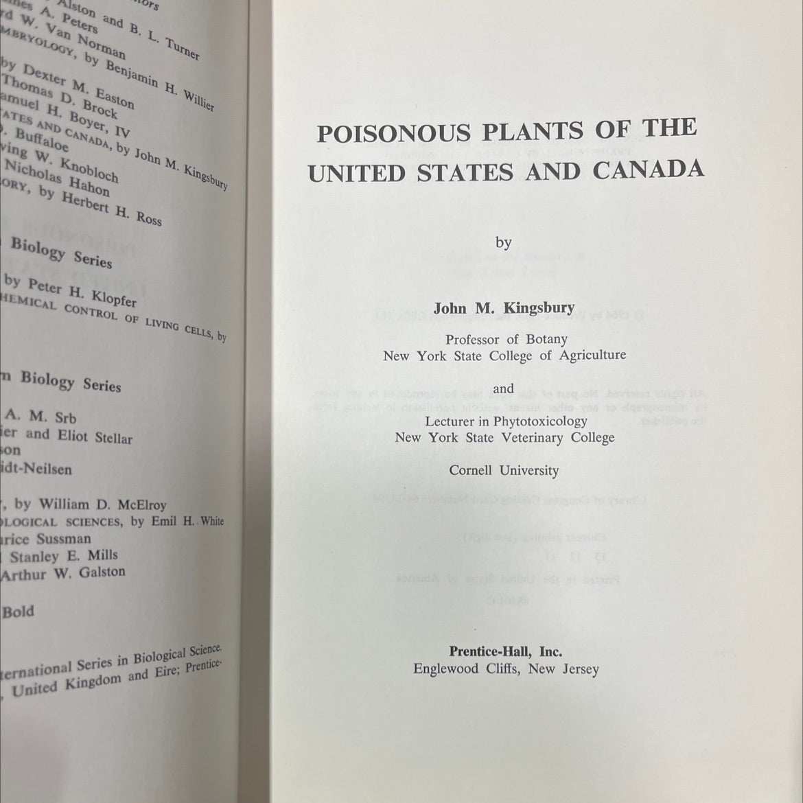 embryology book, by Benjamin H. Willier, Dexter M. Easton, Thomas D. Brock, Samuel H. Boyer IV, 1964 Hardcover image 2