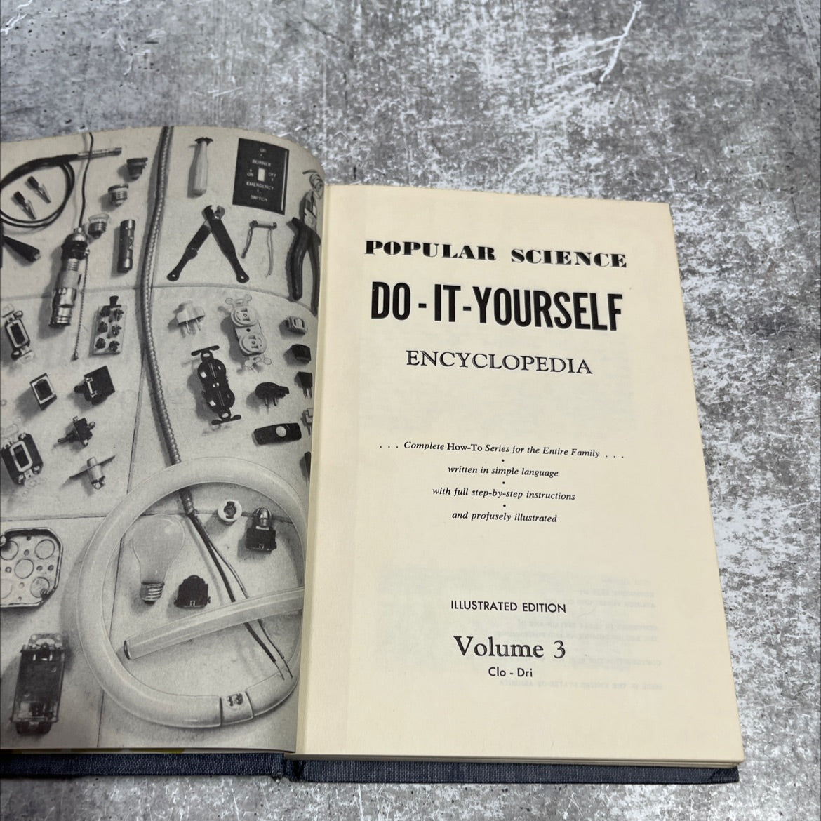 emergency popular science do-it-yourself encyclopedia volume 3 book, by unknown, 1958 Hardcover image 2