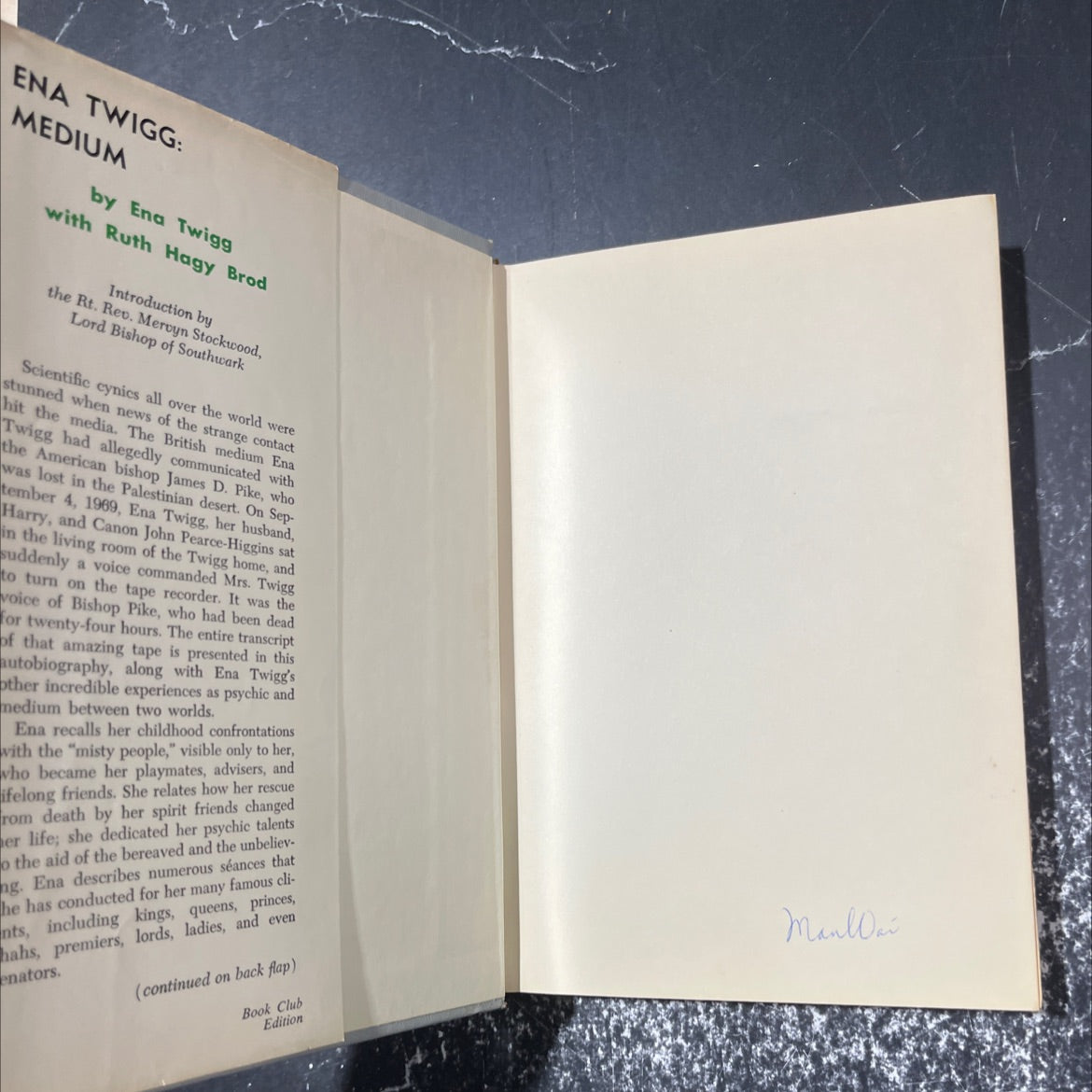 ena twigg: medium book, by Ena Twigg, Ruth Hagy Brod, 1972 Hardcover image 4