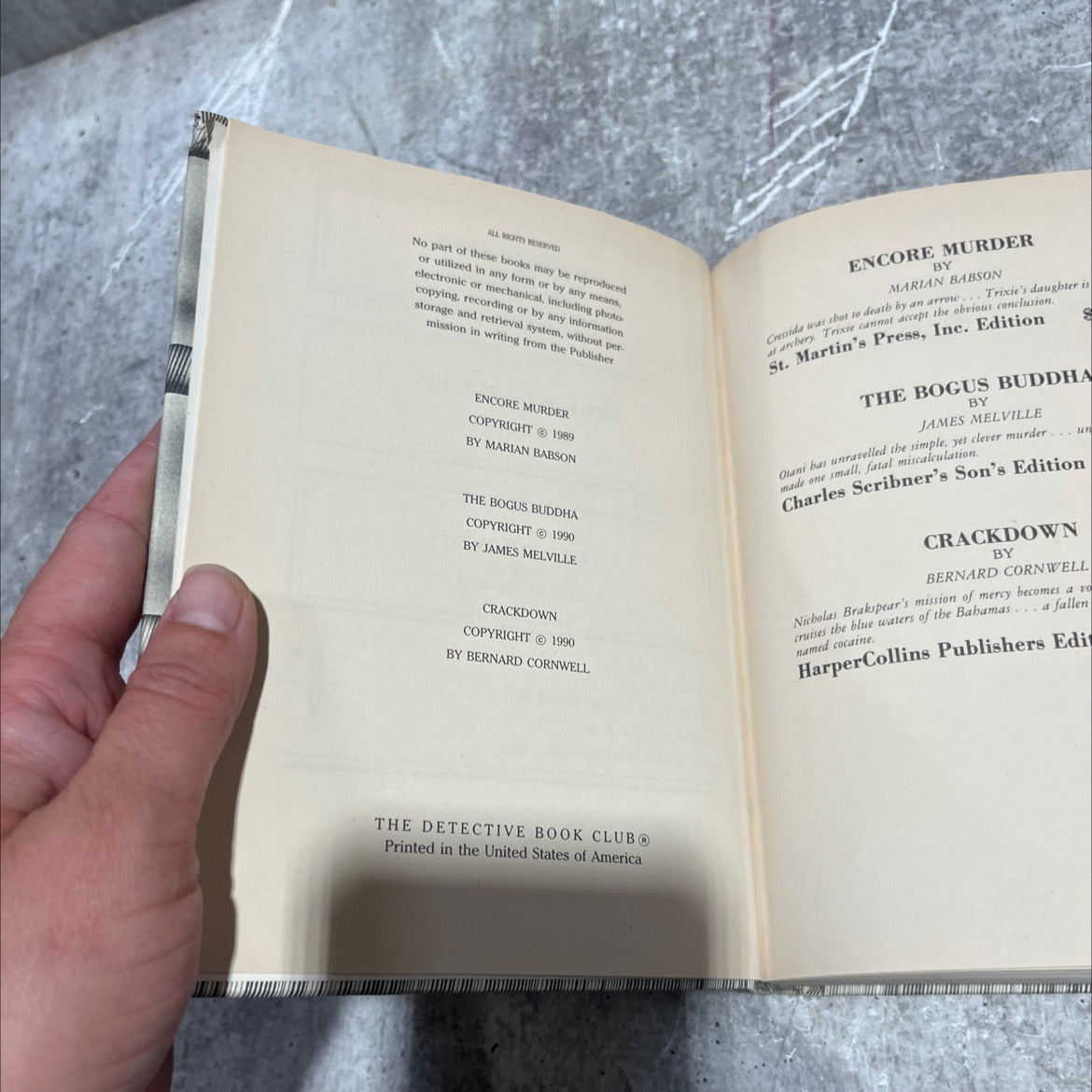 encore murder book, by marian babson, 1989 Hardcover image 3