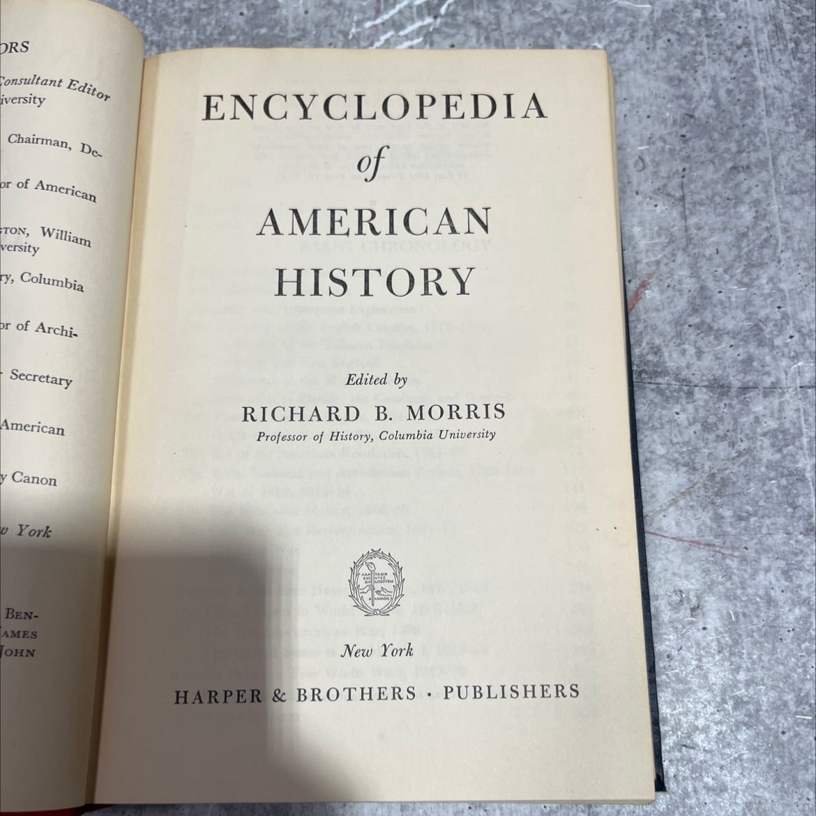 encyclopedia of american history book, by richard b. morris, 1953 Hardcover image 2