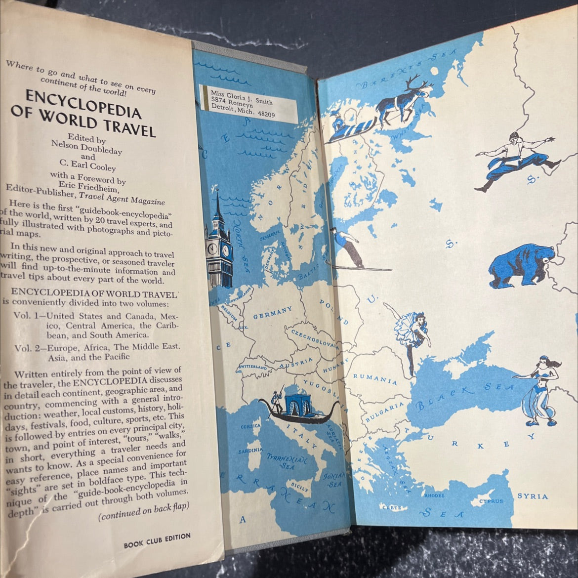 encyclopedia of world travel taj mahal, india book, by Nelson Doubleday, C. Earl Cooley, 1961 Hardcover image 4
