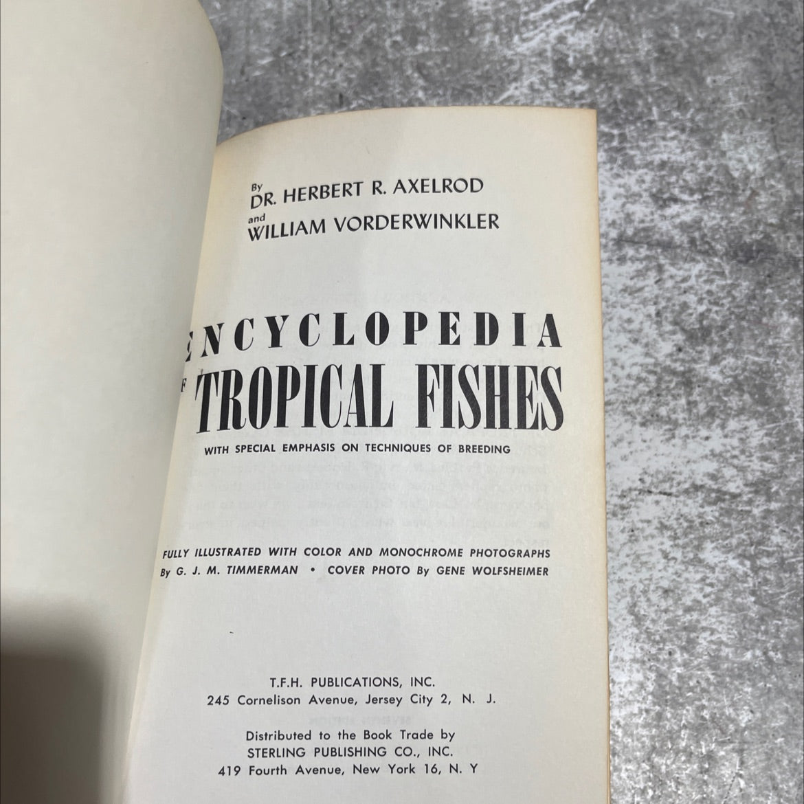 encyclopedia tropical fishes with special emphasis on techniques of breeding book, by dr. herbert r. axelrod and image 2