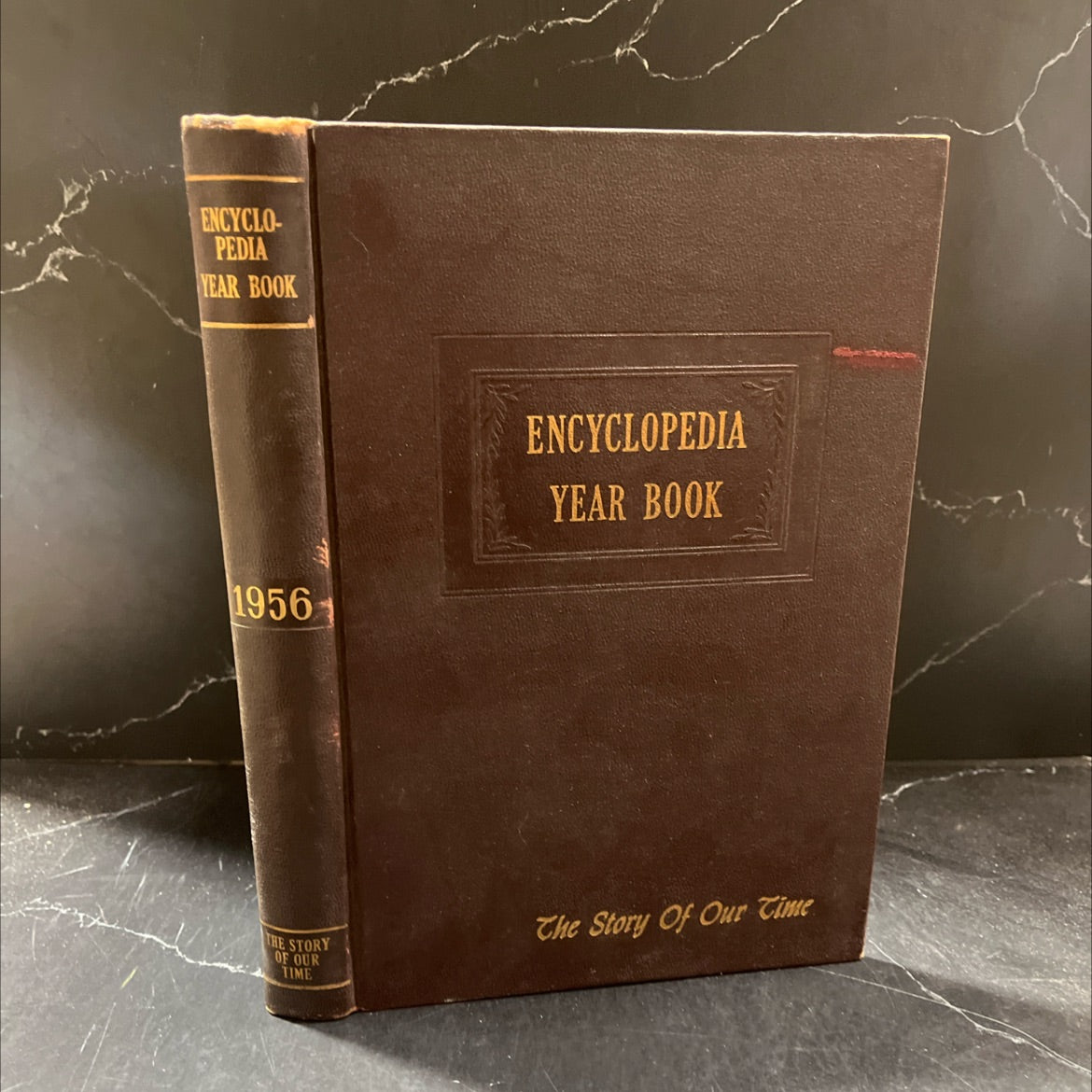 encyclopedia yearbook the story of our time book, by unknown, 1956 Hardcover image 1