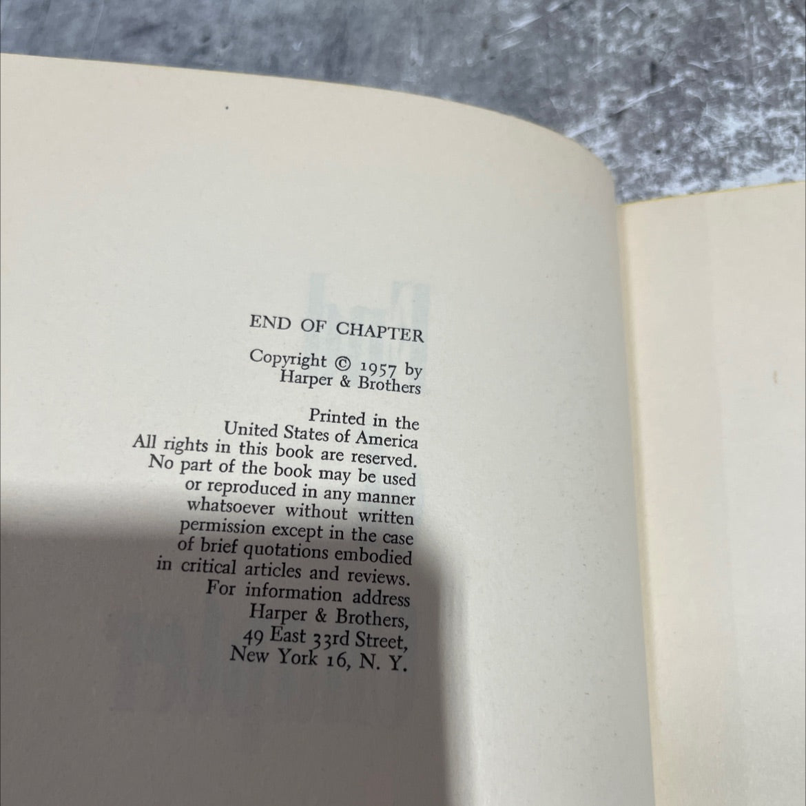 end of chapter book, by nicholas blake, 1957 Hardcover image 3