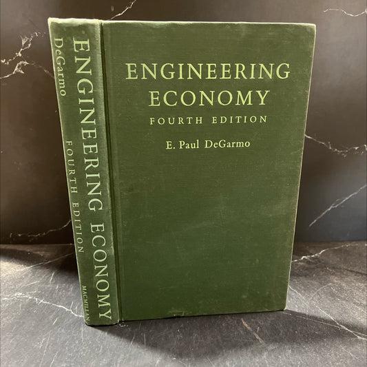 engineering economy book, by E. Paul DeGarmo, 1967 Hardcover image 1