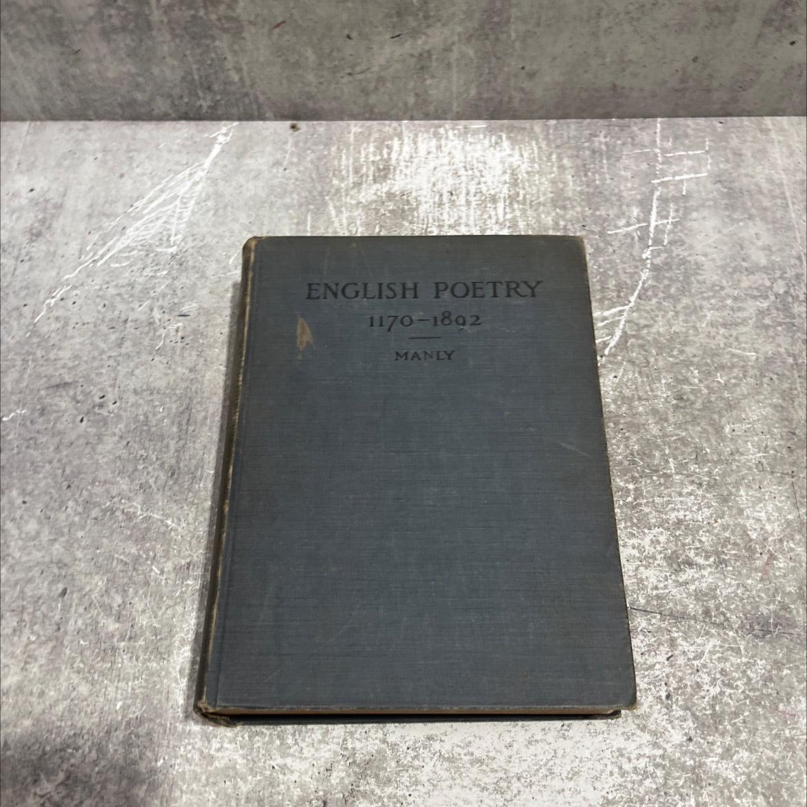 english poetry (1170-1892) selected by john matthews manly book, by john matthews manly, 1907 Hardcover image 1