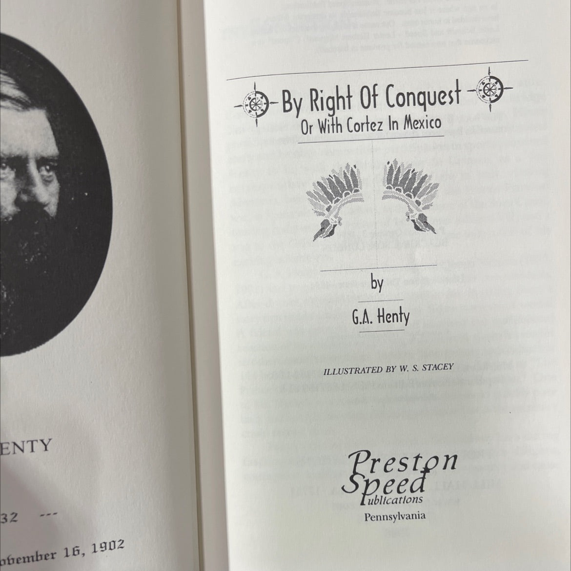 enty - by right of conquest or with cortez in mexico book, by G.A. Henty, 1997 Hardcover image 2