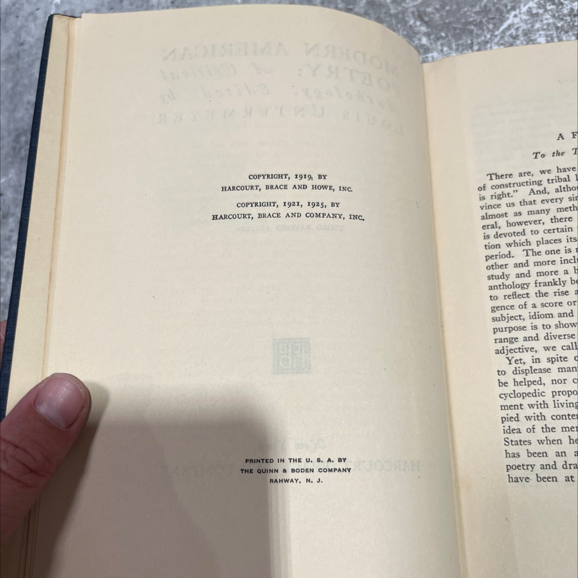 er modern american poetry: anthology, a critical book, by louis untermeyer, 1925 Hardcover image 3