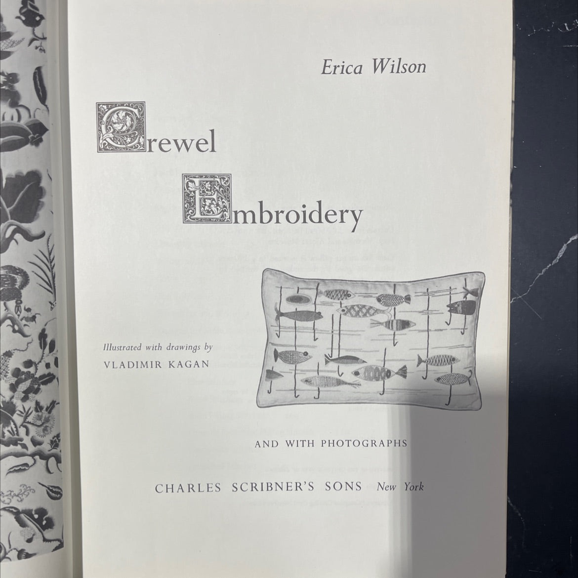 erica wilson rewel mbroidery book, by Erica Wilson Kagan, 1962 Hardcover image 2