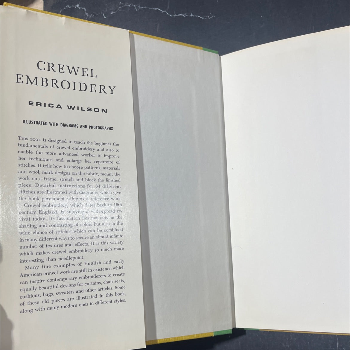 erica wilson rewel mbroidery book, by Erica Wilson Kagan, 1962 Hardcover image 4