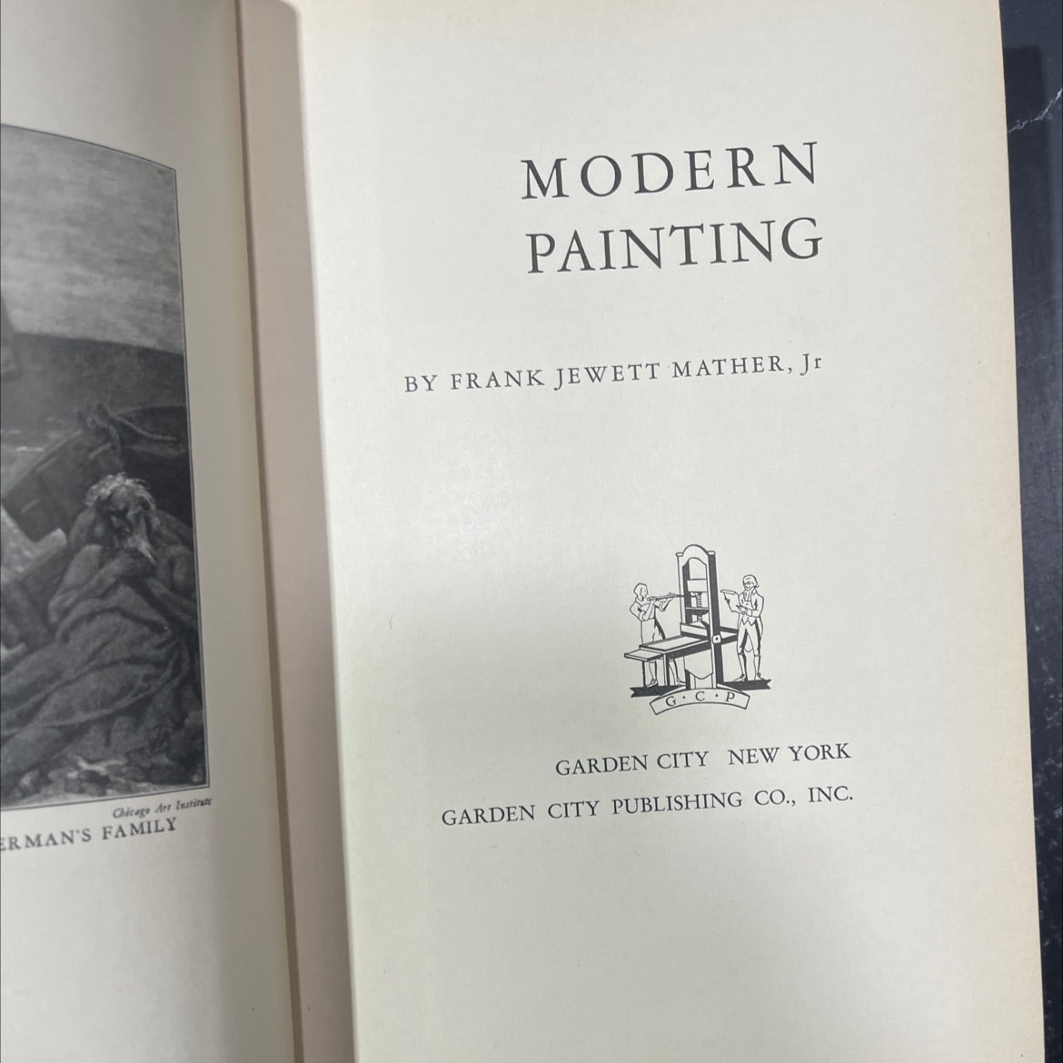 erman's family modern painting book, by frank jewett mather, jr, 1927 Hardcover image 2